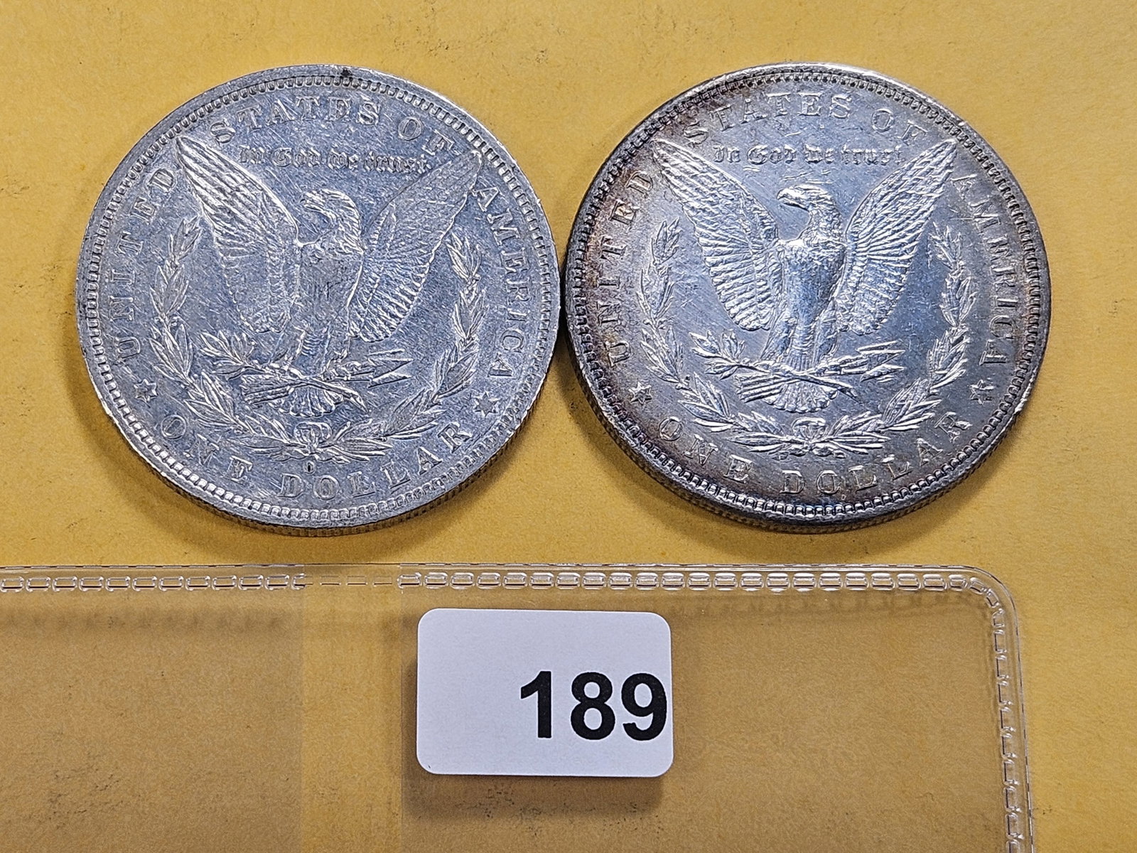 Two About Uncirculated Morgan Silver Dollars - 3