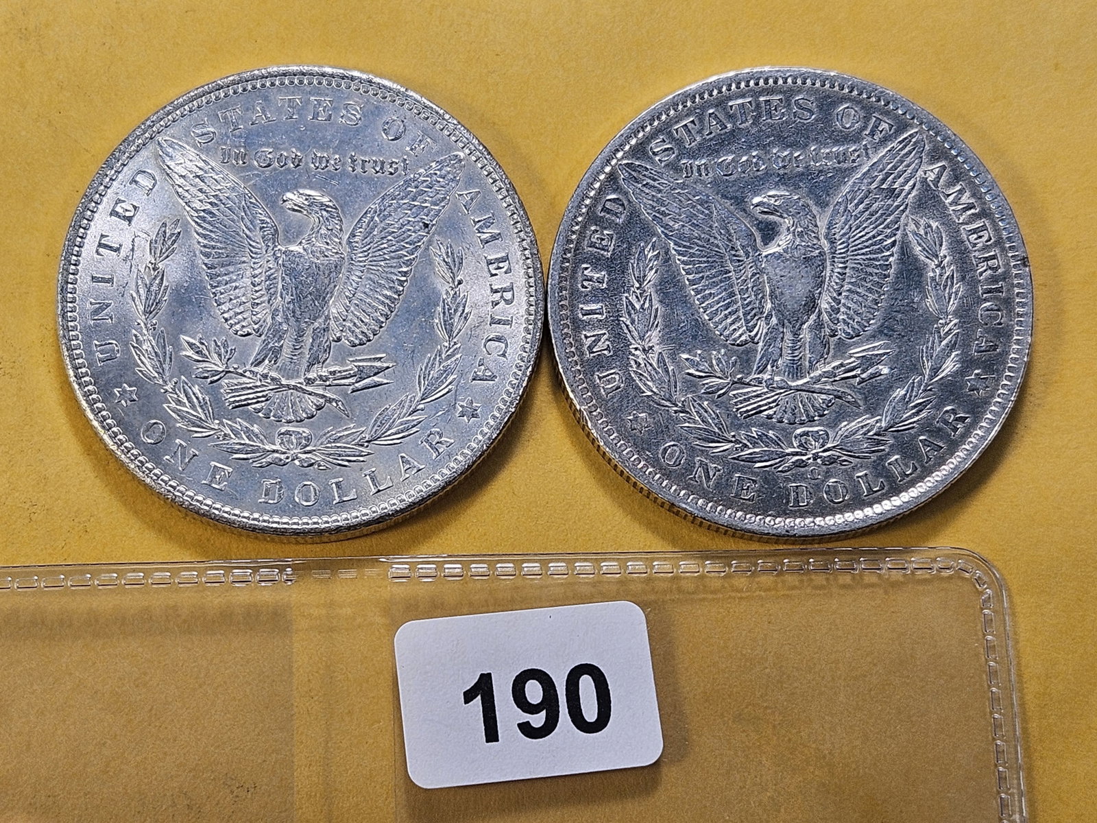 Two About Uncirculated Morgan Silver Dollars - 3