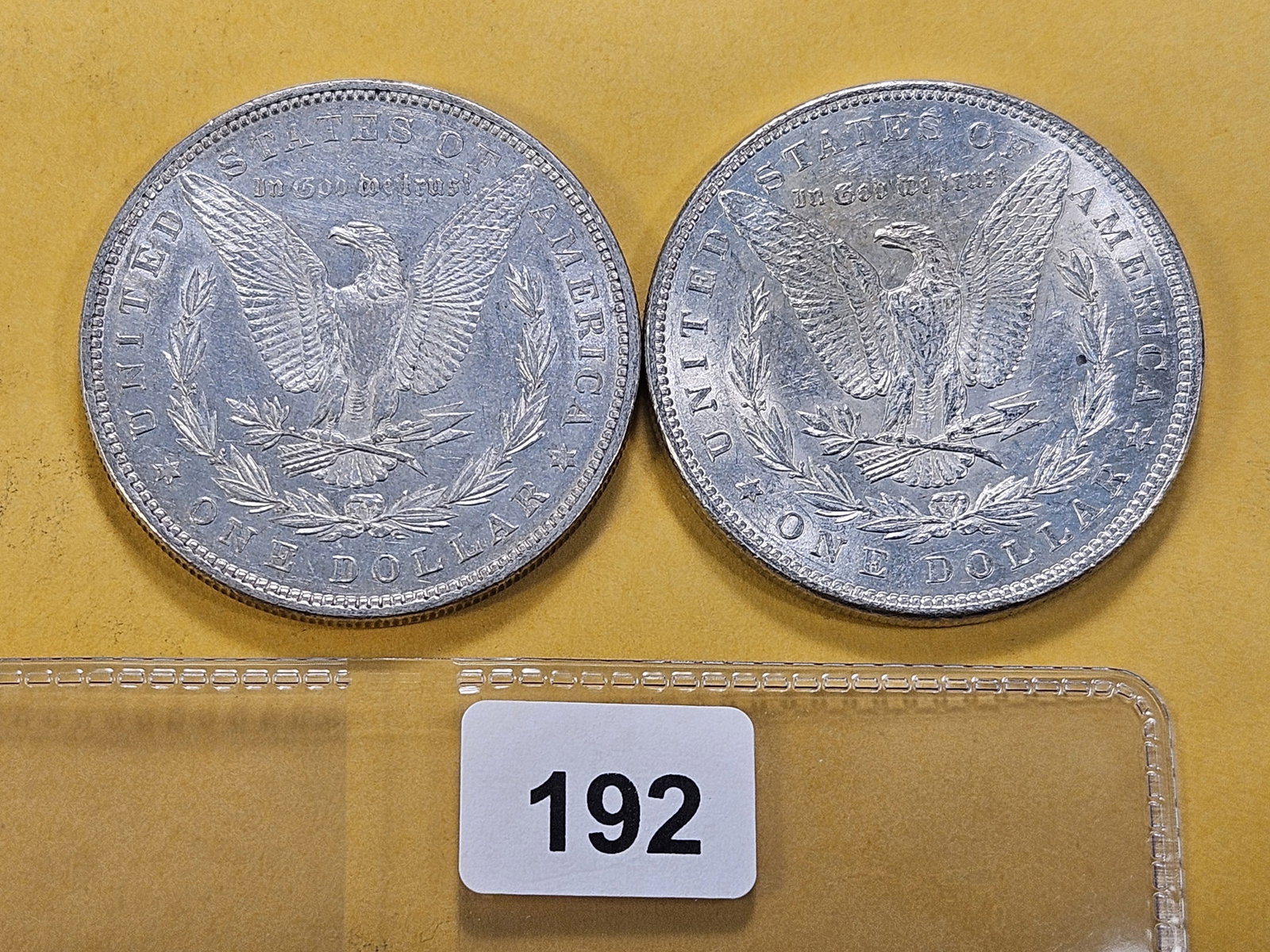 Two About Uncirculated Morgan Silver Dollars - 3