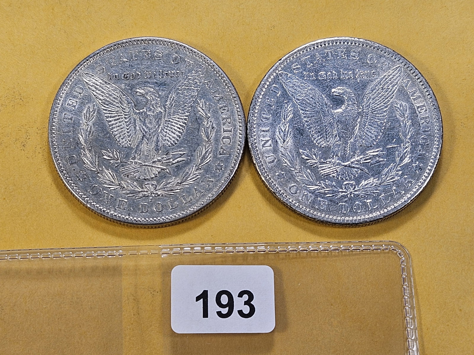 Two About Uncirculated Morgan Silver Dollars - 3