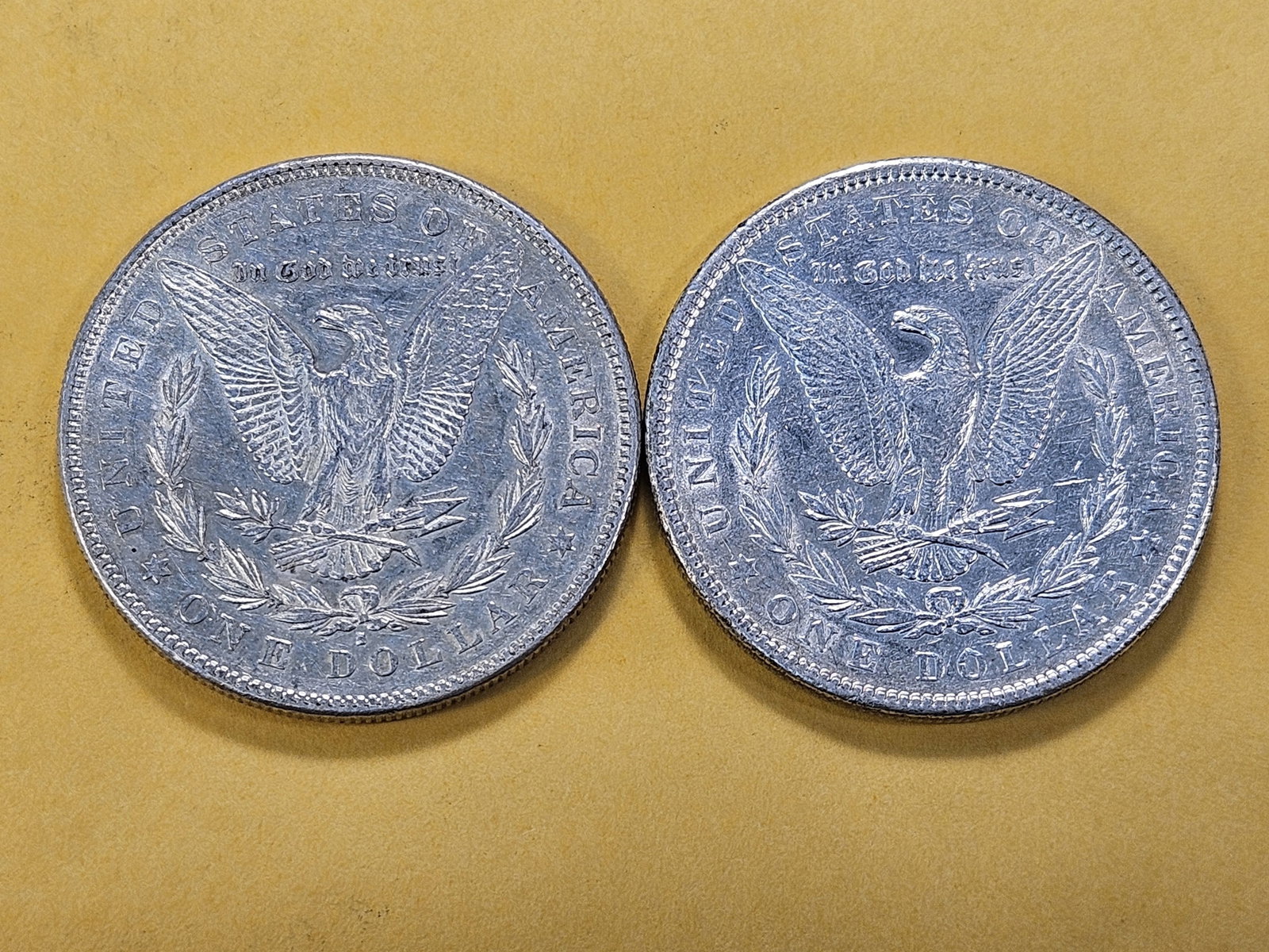 Two About Uncirculated Morgan Silver Dollars - 4