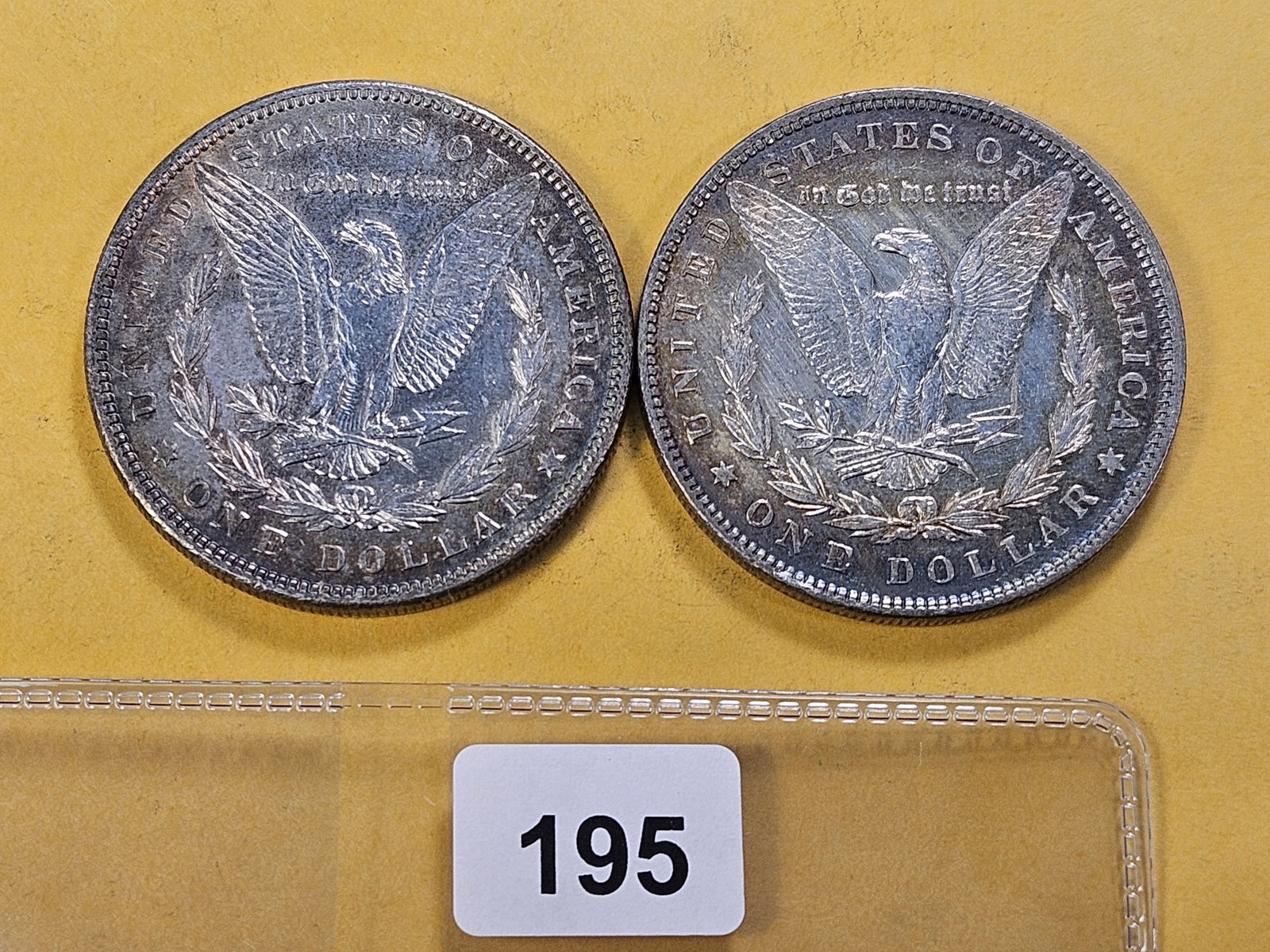 Two About Uncirculated Morgan Silver Dollars - 3