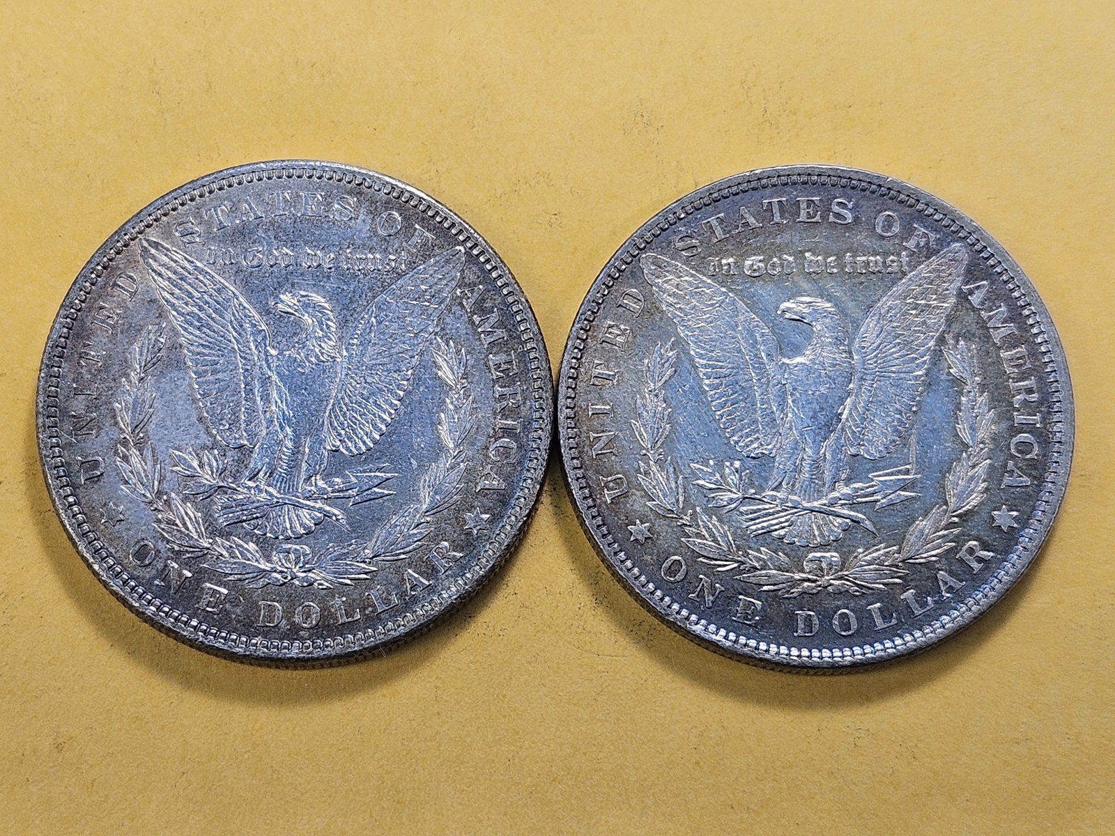 Two About Uncirculated Morgan Silver Dollars - 4