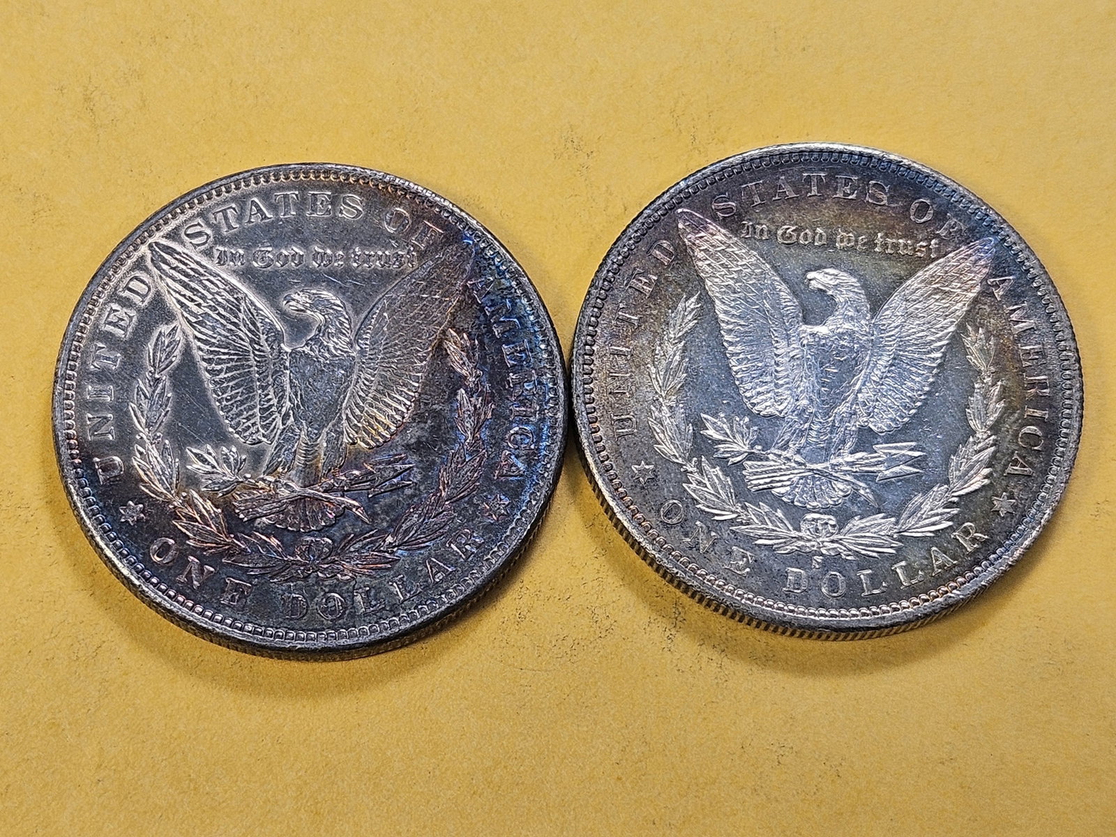 Two About Uncirculated Morgan Silver Dollars - 4