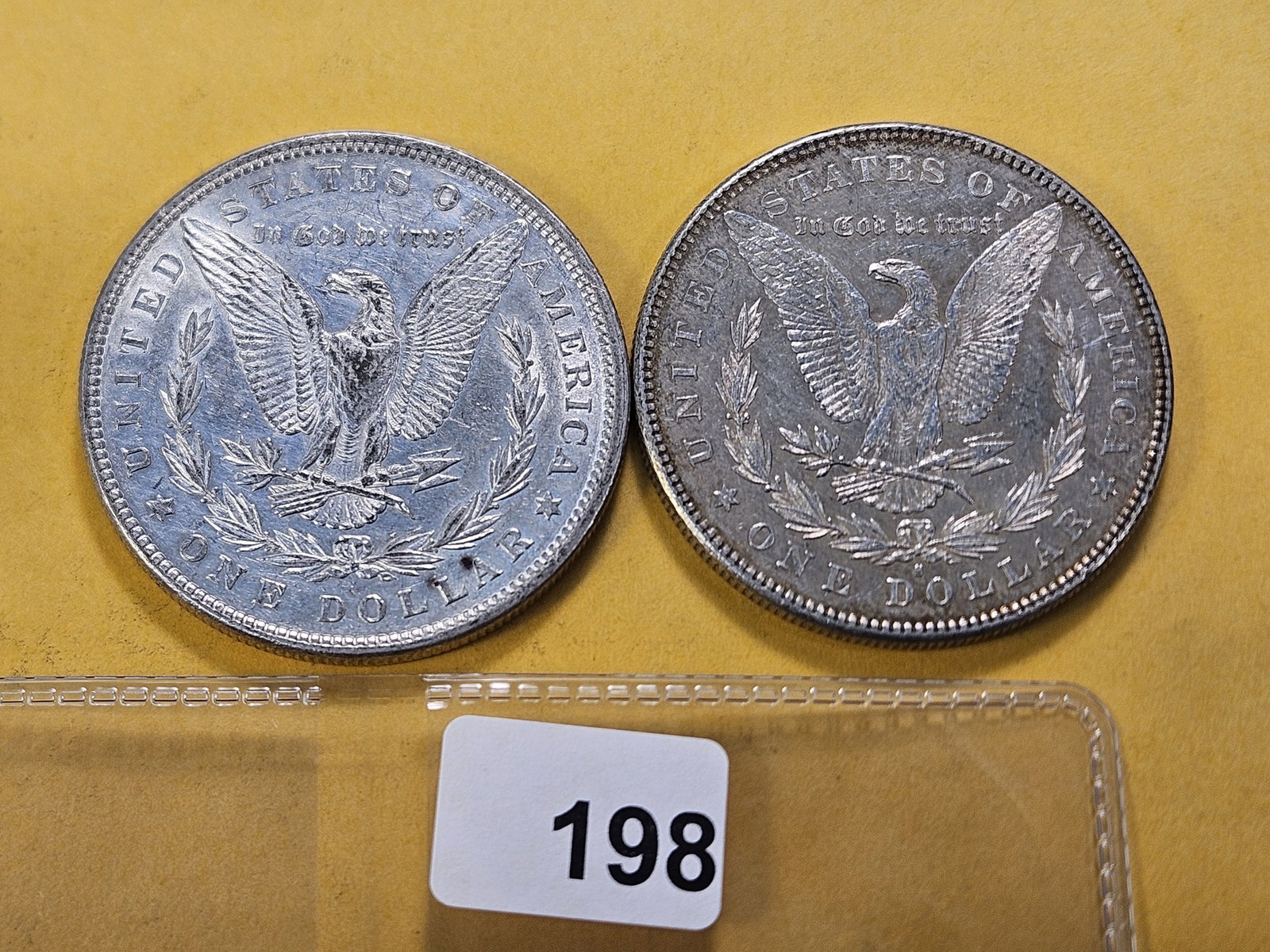 Two About Uncirculated Morgan Silver Dollars - 3