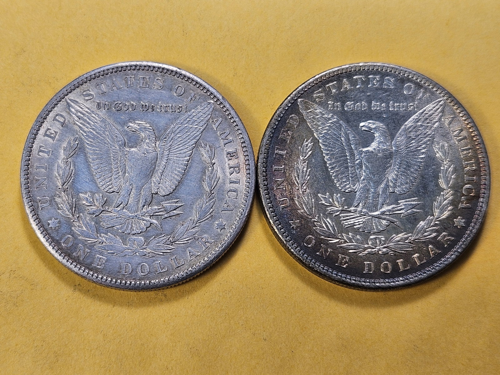 Two About Uncirculated Morgan Silver Dollars - 4