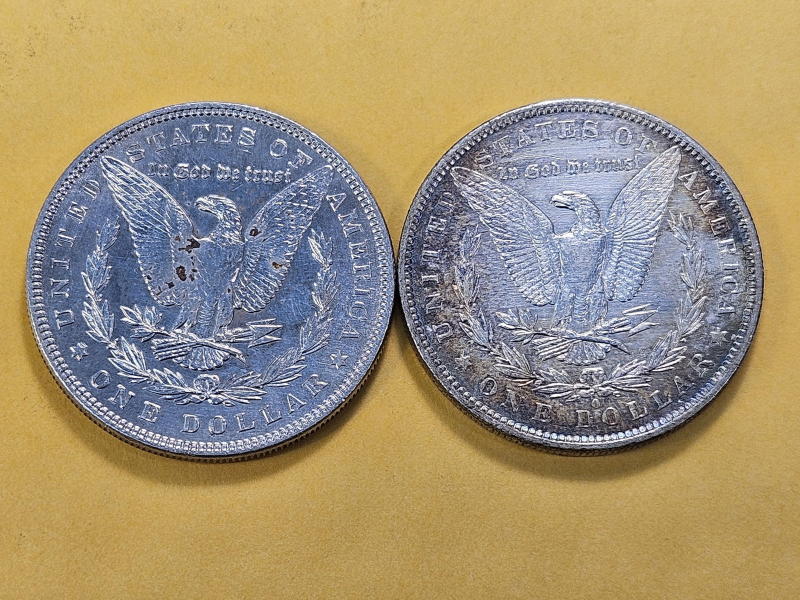 Two About Uncirculated Morgan Silver Dollars - 4