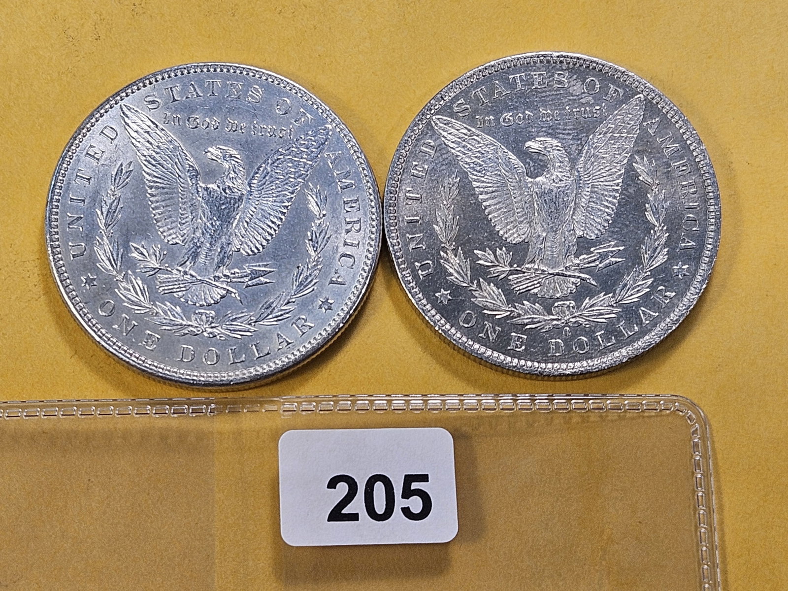 Two About Uncirculated Morgan Silver Dollars - 3