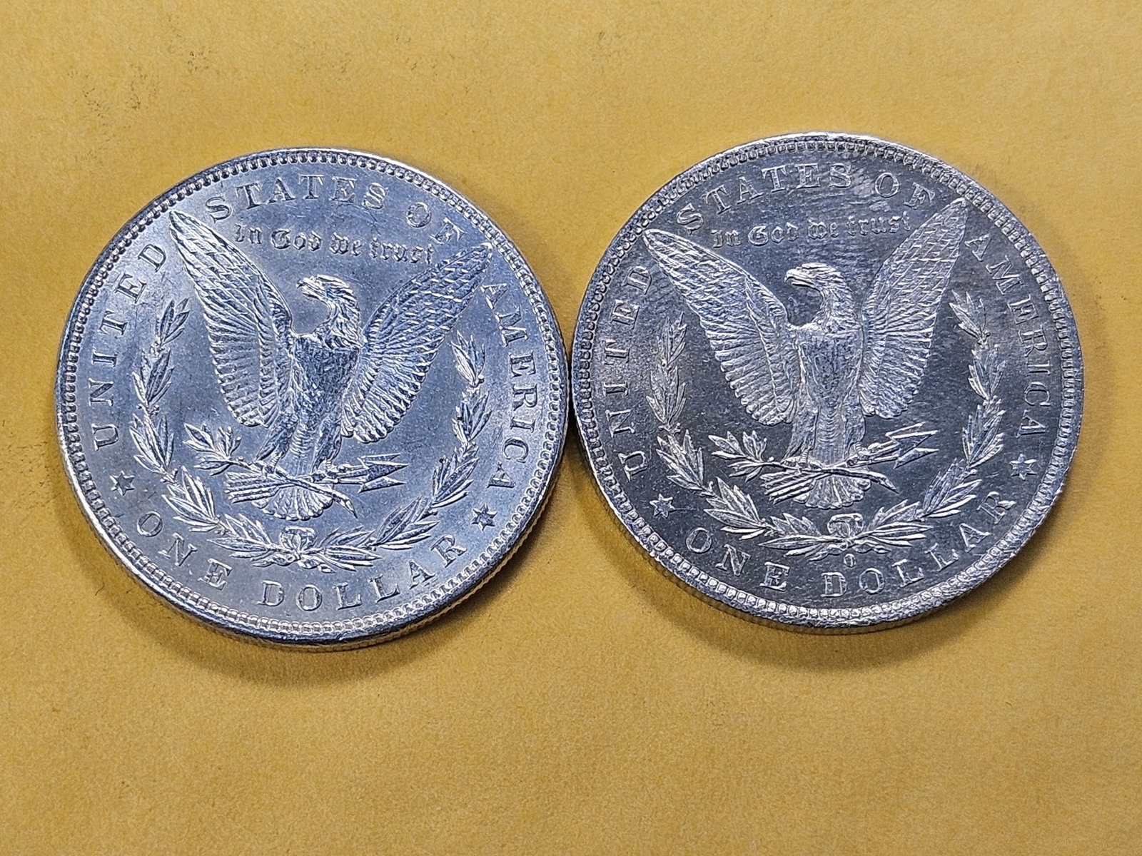 Two About Uncirculated Morgan Silver Dollars - 4