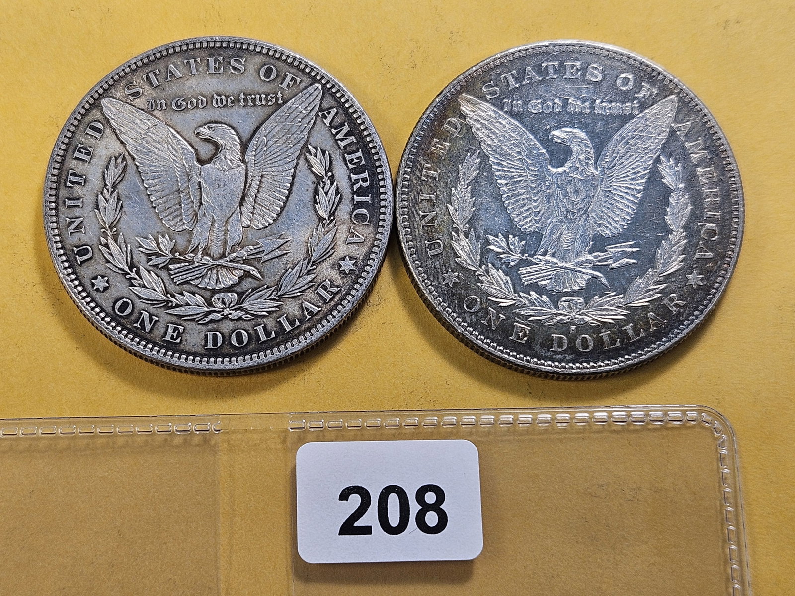 Two About Uncirculated Morgan Silver Dollars - 3