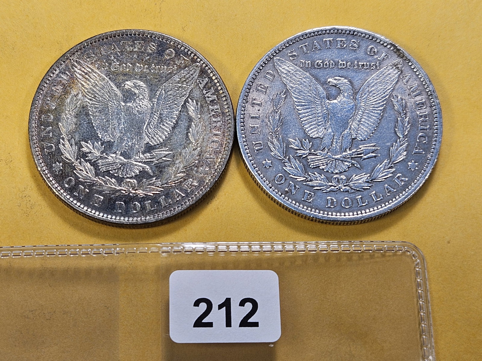 Two About Uncirculated Morgan Silver Dollars - 3