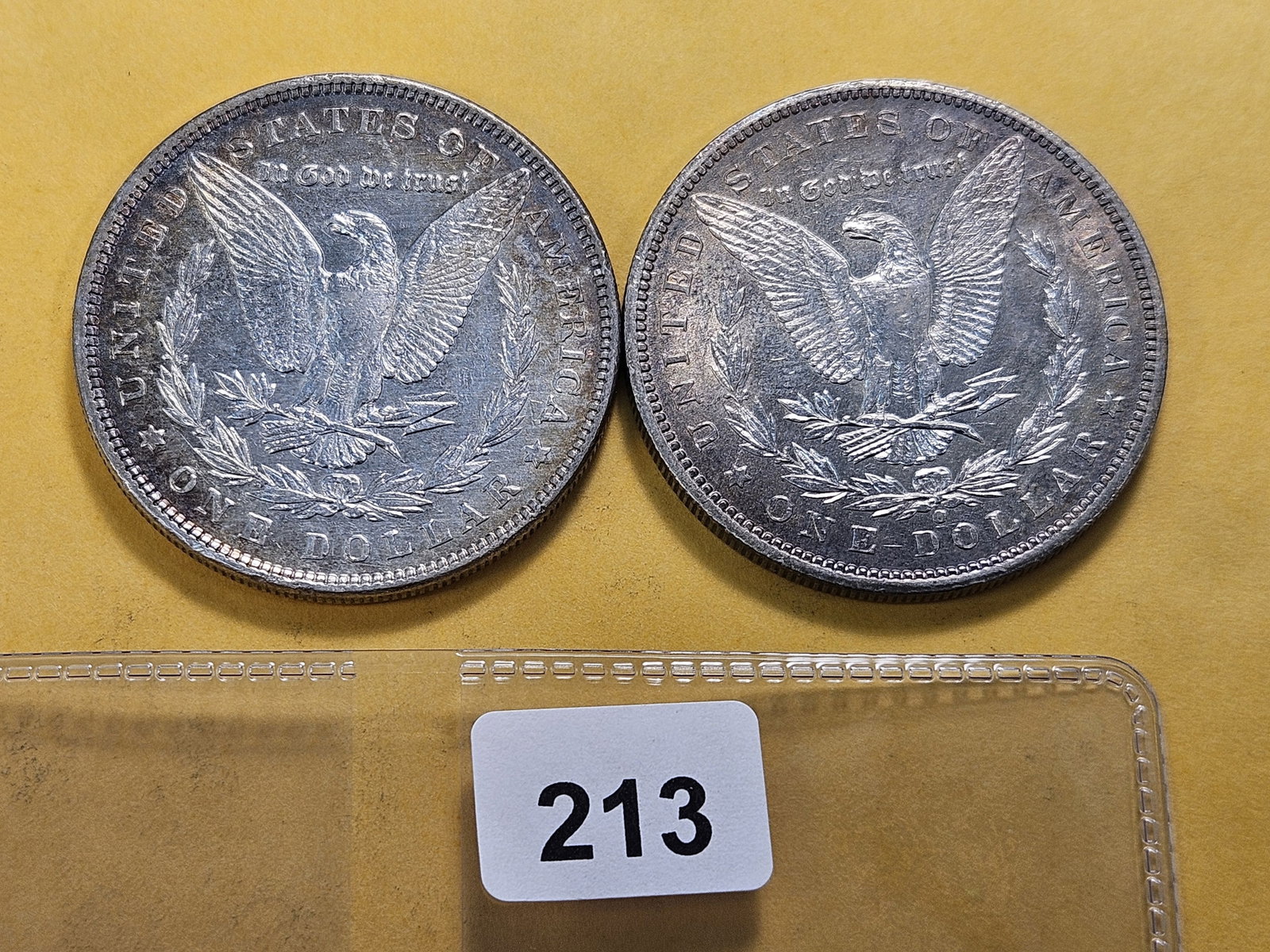 Two About Uncirculated Morgan Silver Dollars - 3