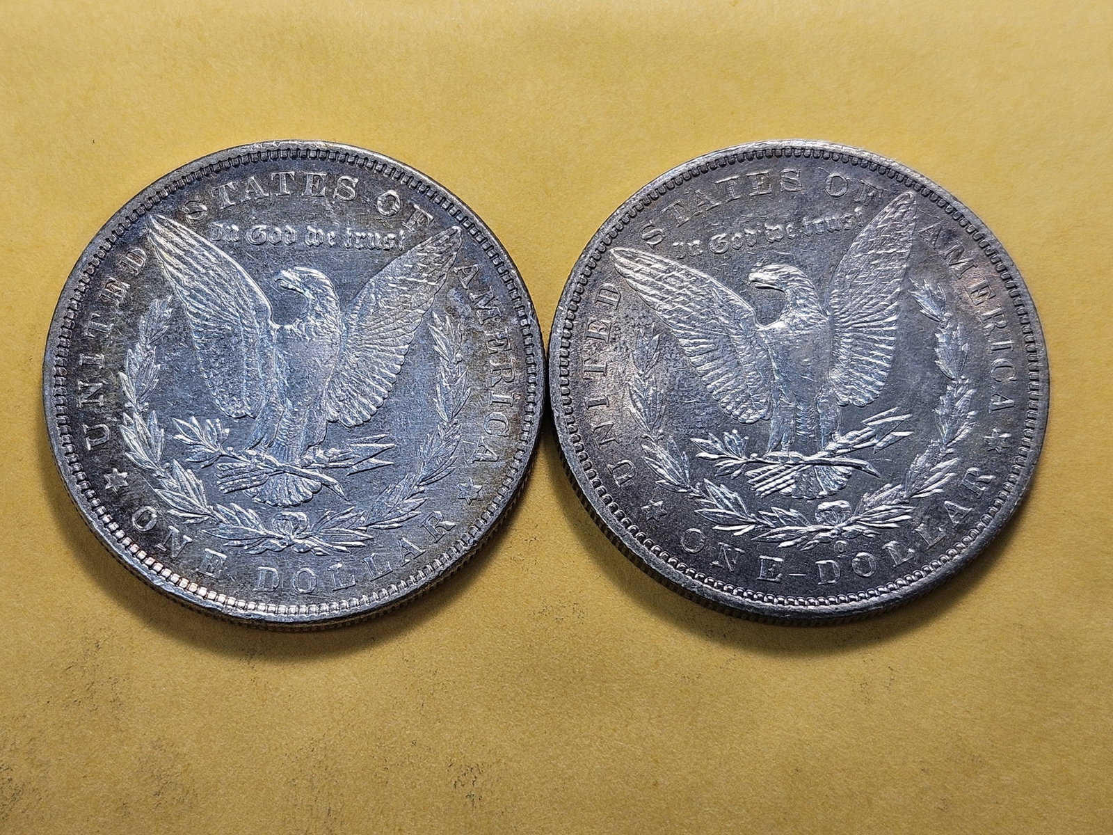 Two About Uncirculated Morgan Silver Dollars - 4