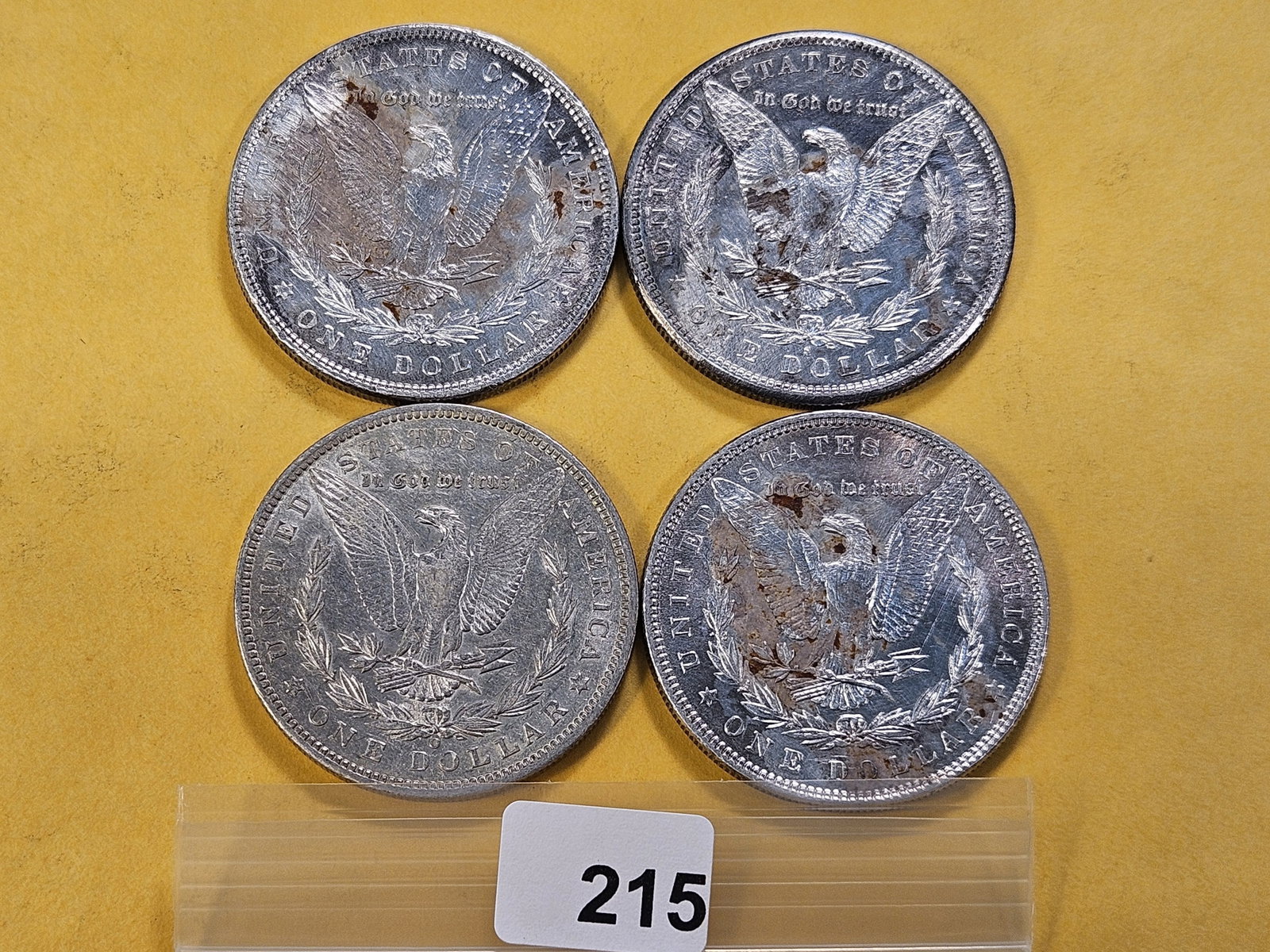 Four Morgan Silver Dollars - 3