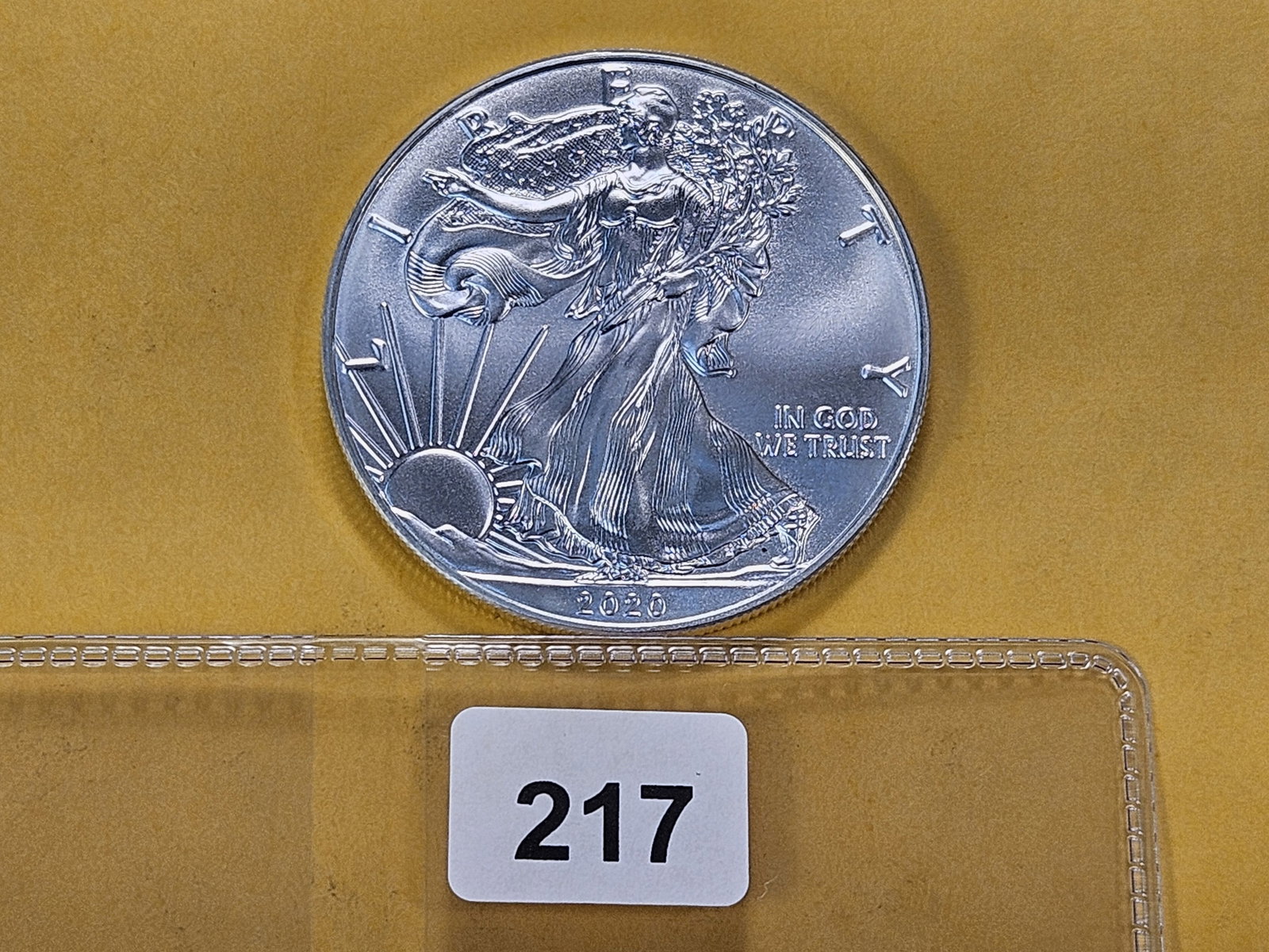 GEM Brilliant Uncirculated 2020 American Silver Eagle - 2