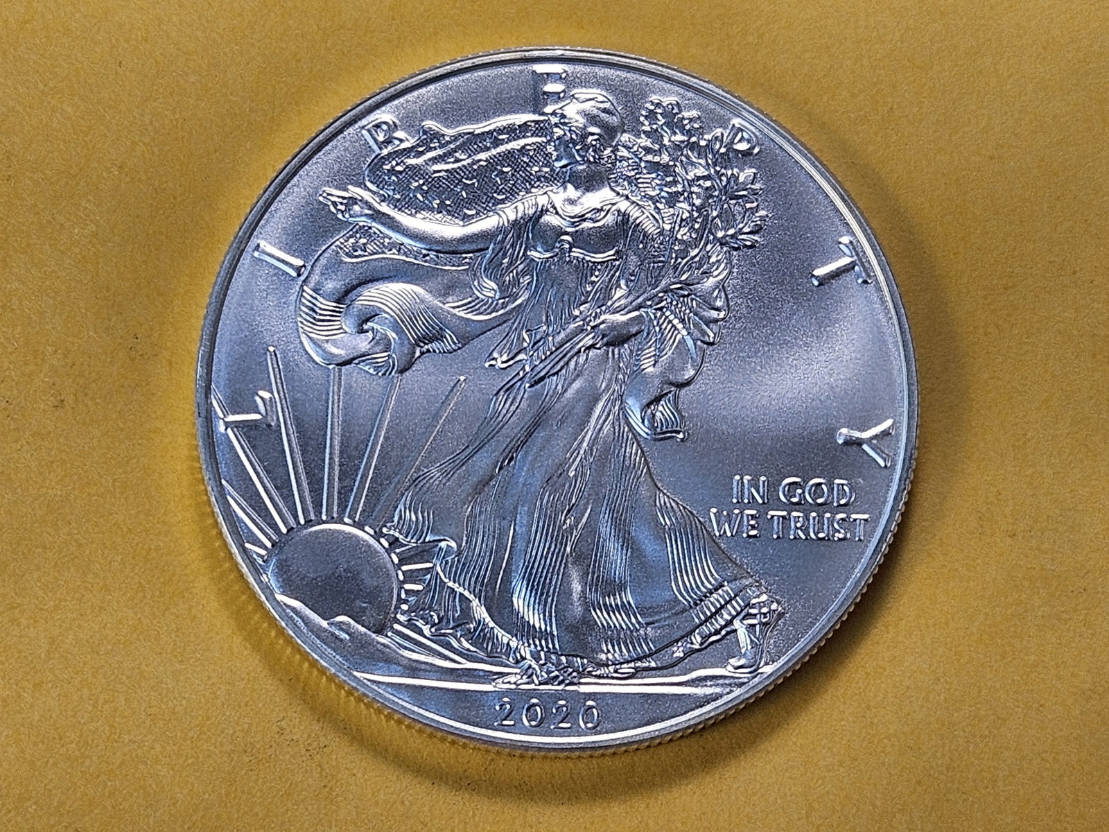 GEM Brilliant Uncirculated 2020 American Silver Eagle: Super Gemmy!