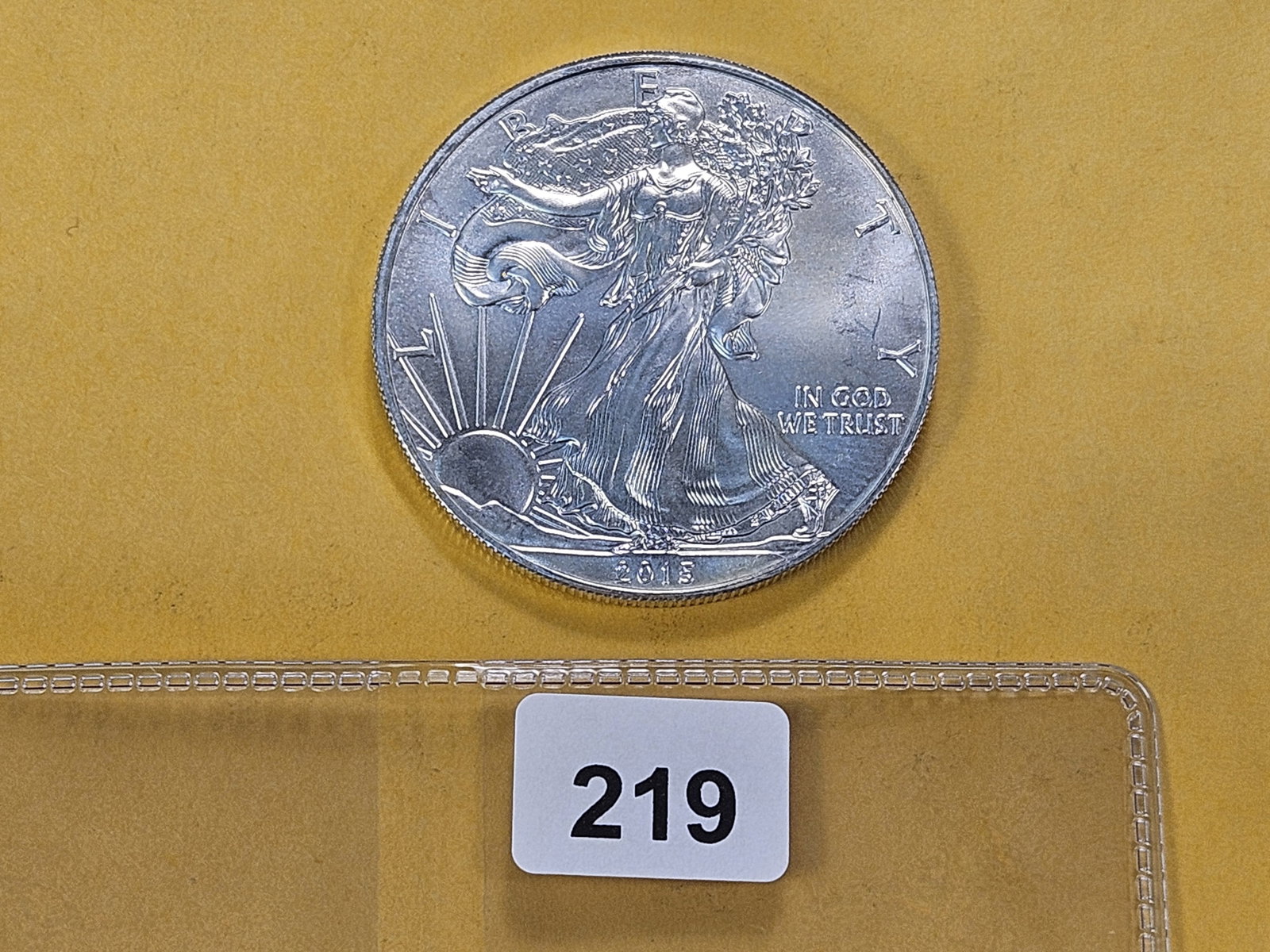 GEM Brilliant Uncirculated 2015 American Silver Eagle - 2