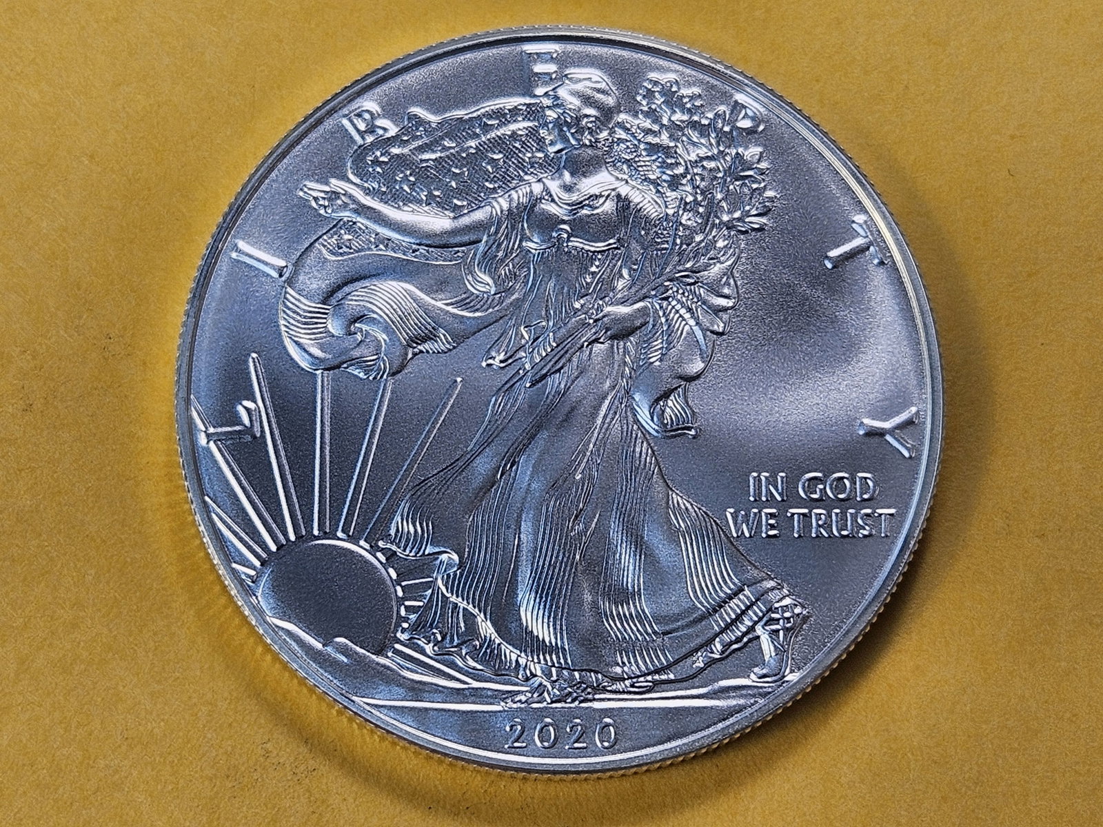GEM Brilliant Uncirculated 2020 American Silver Eagle: Super Gemmy!