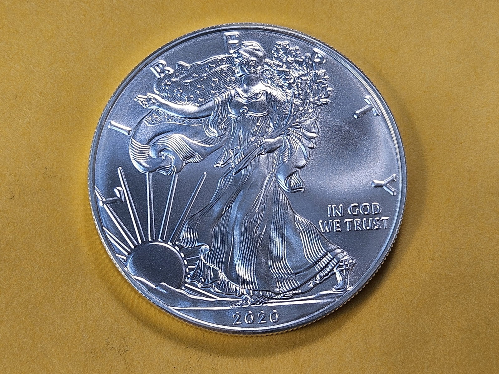 GEM Brilliant Uncirculated 2020 American Silver Eagle: Super Gemmy!