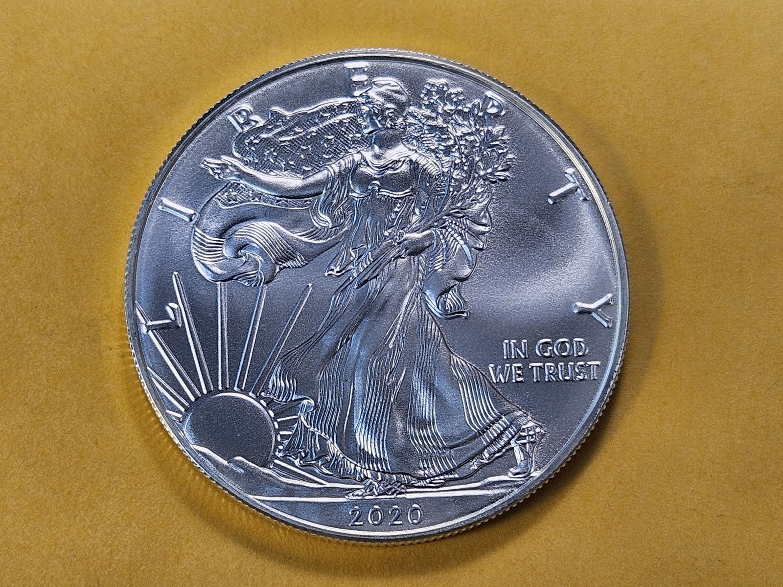 GEM Brilliant Uncirculated 2020 American Silver Eagle: Excellent Luster!