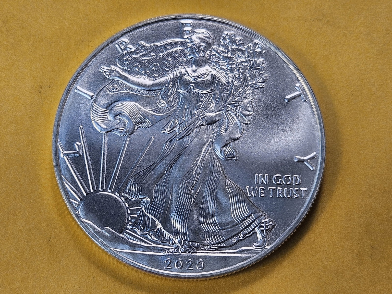 GEM Brilliant Uncirculated 2020 American Silver Eagle: Super Gemmy!