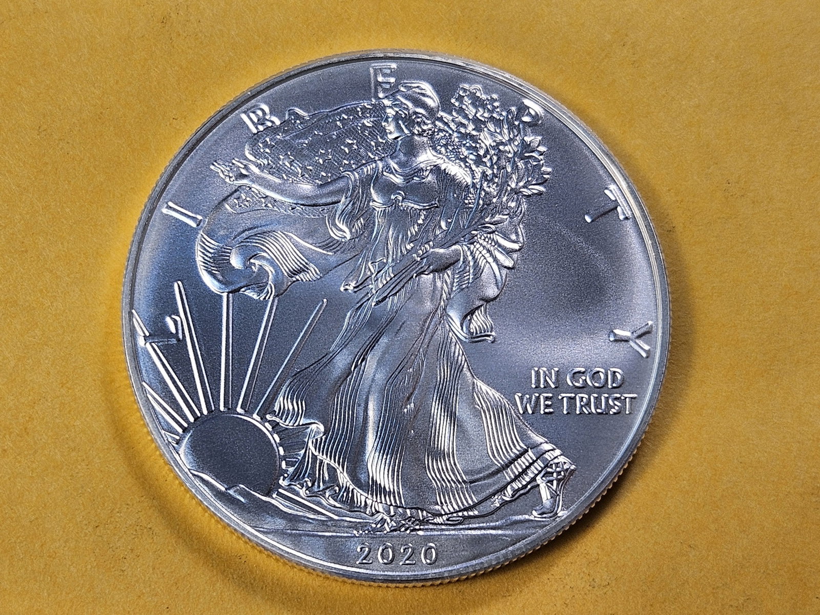 GEM Brilliant Uncirculated 2020 American Silver Eagle: Excellent Luster!