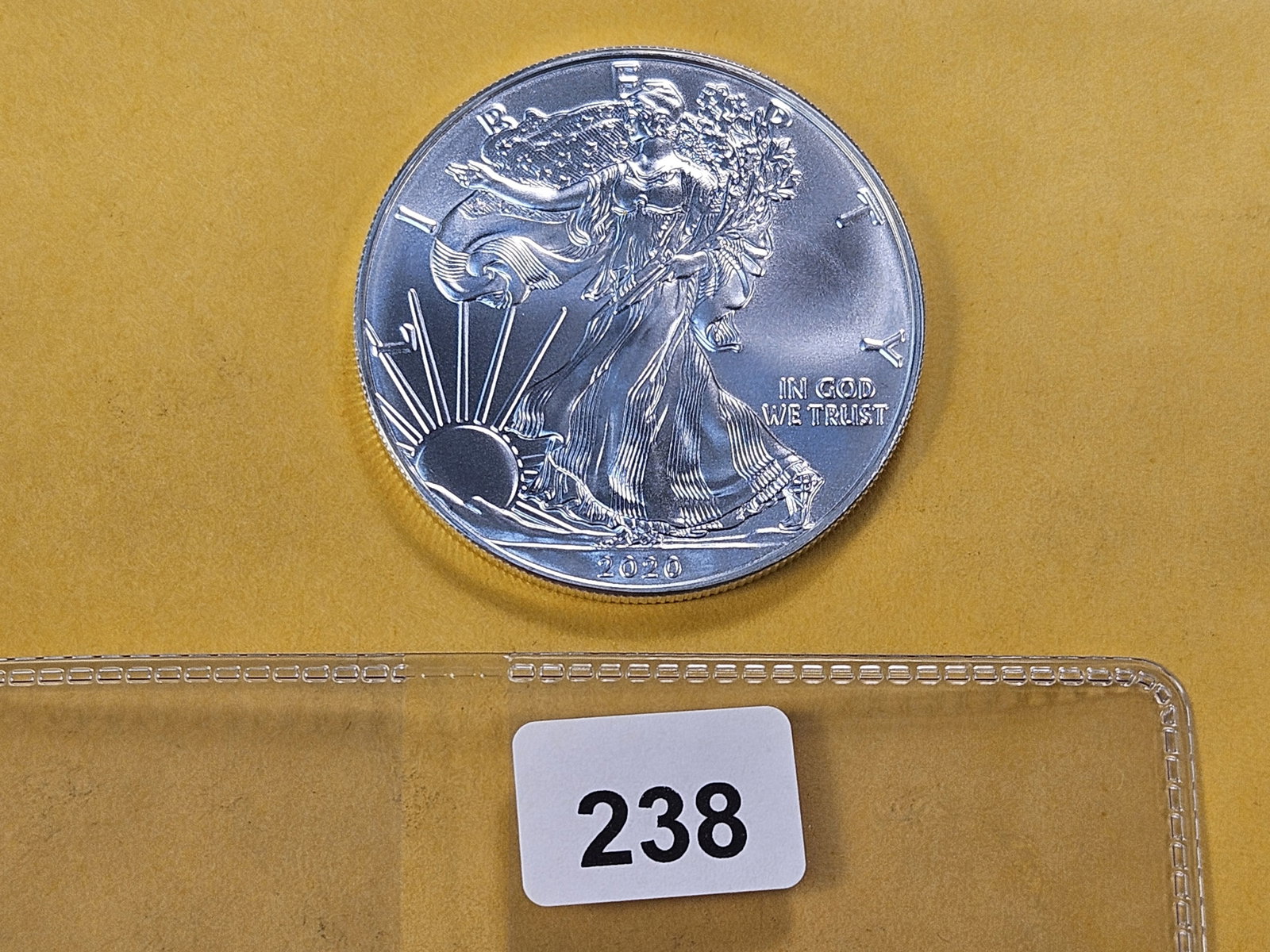 GEM Brilliant Uncirculated 2020 American Silver Eagle - 2