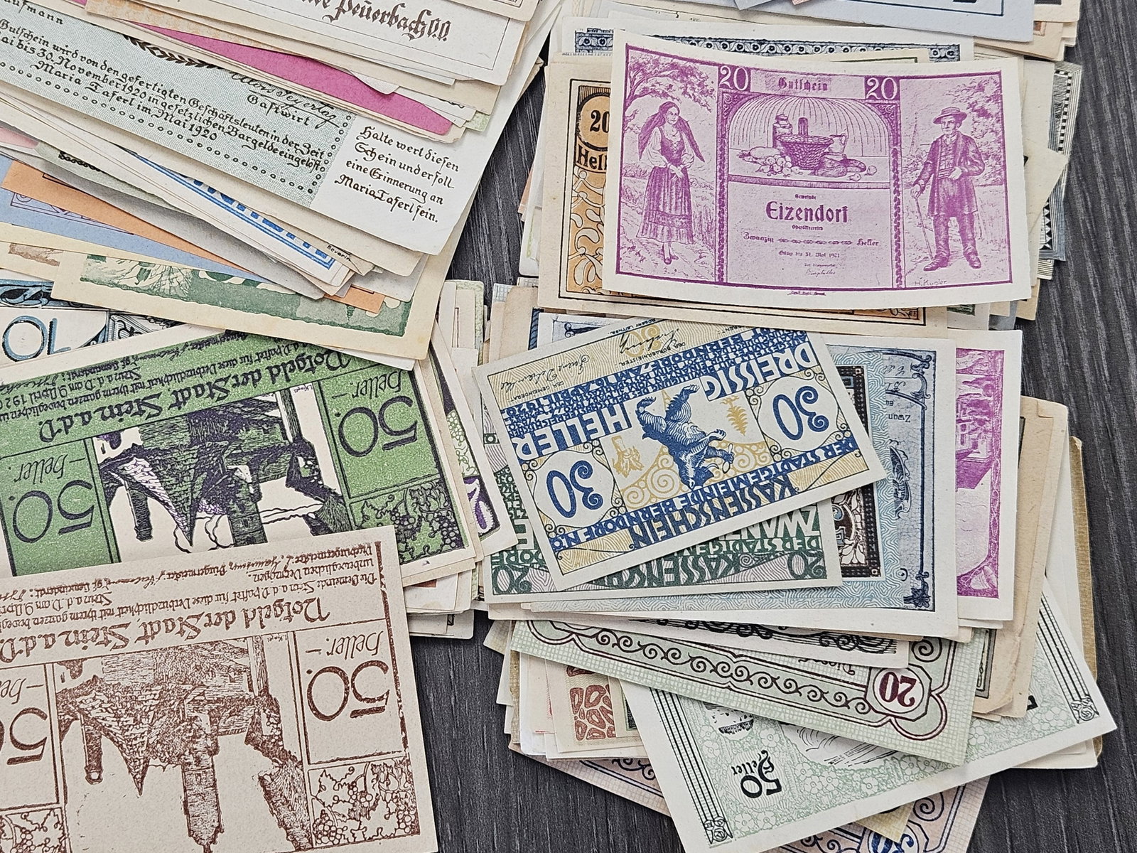 Huge Selection of German Notgeld Notes - 5