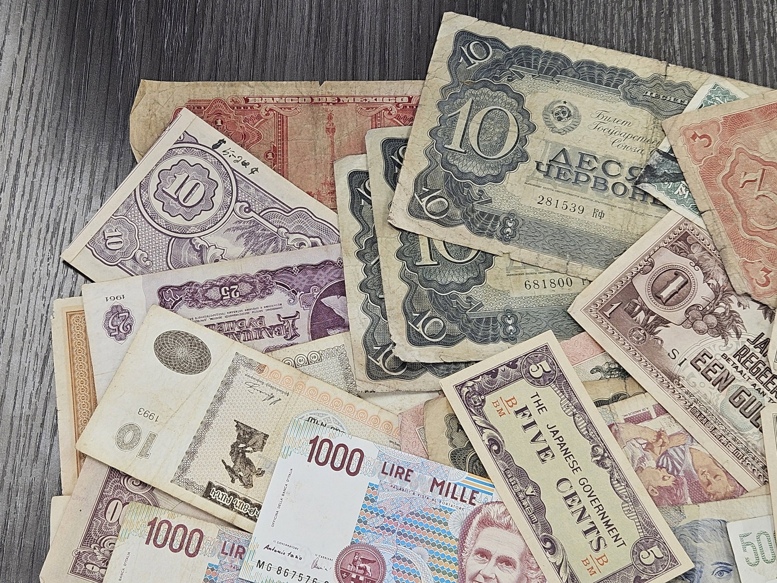 Over 50 Fun Mixed Foreign Notes - 2