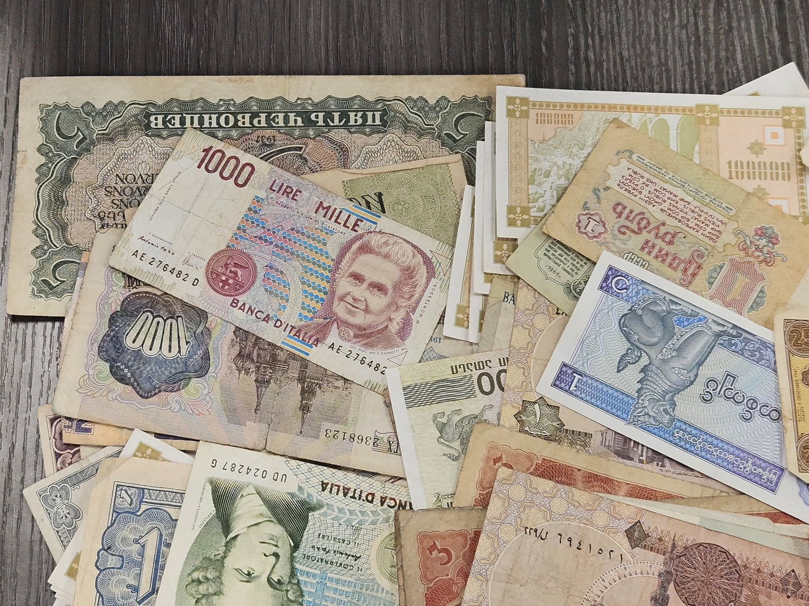 Over 50 Fun Mixed Foreign Notes - 2