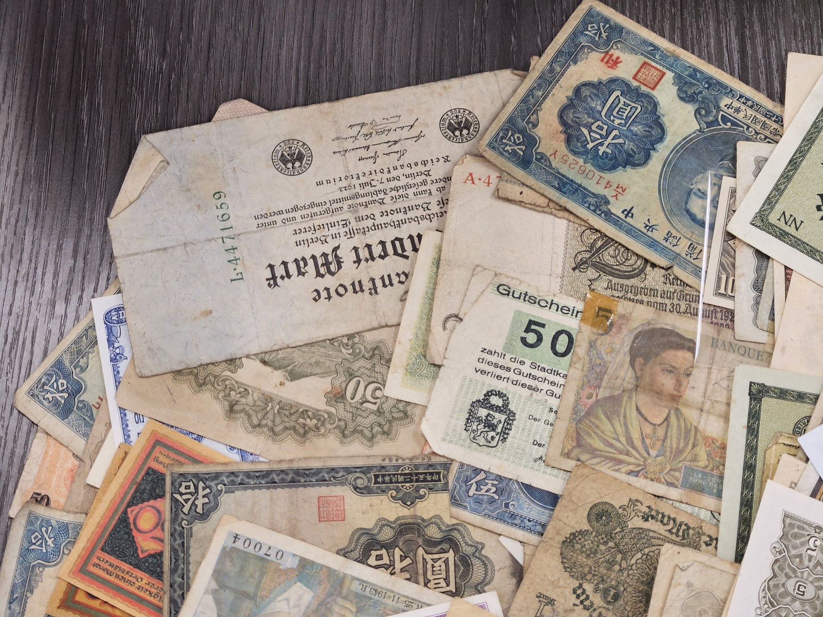 Over 50 Fun Mixed Foreign Notes - 2