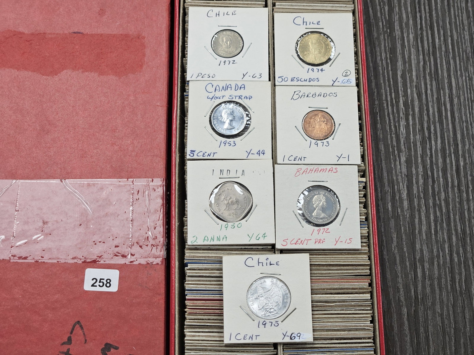 HUGE BOX! Over 250 Mixed Foreign Coins - 2