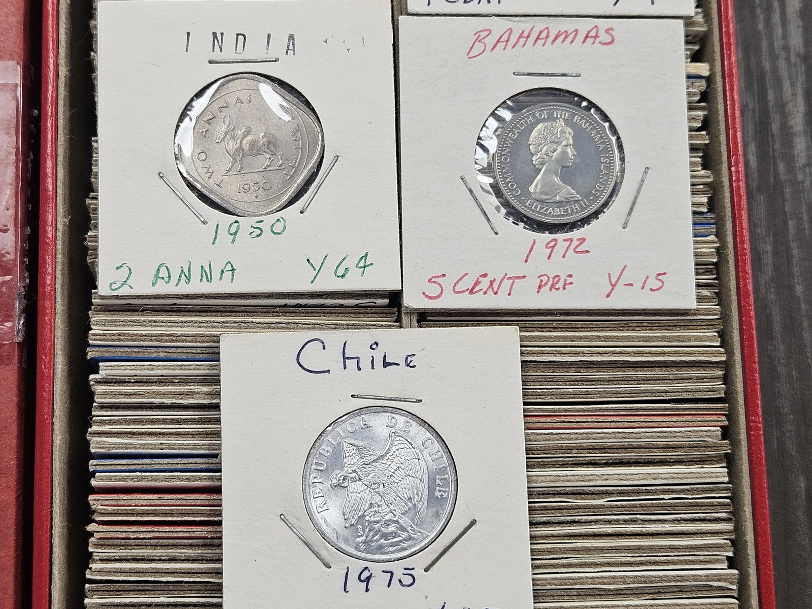 HUGE BOX! Over 250 Mixed Foreign Coins - 4