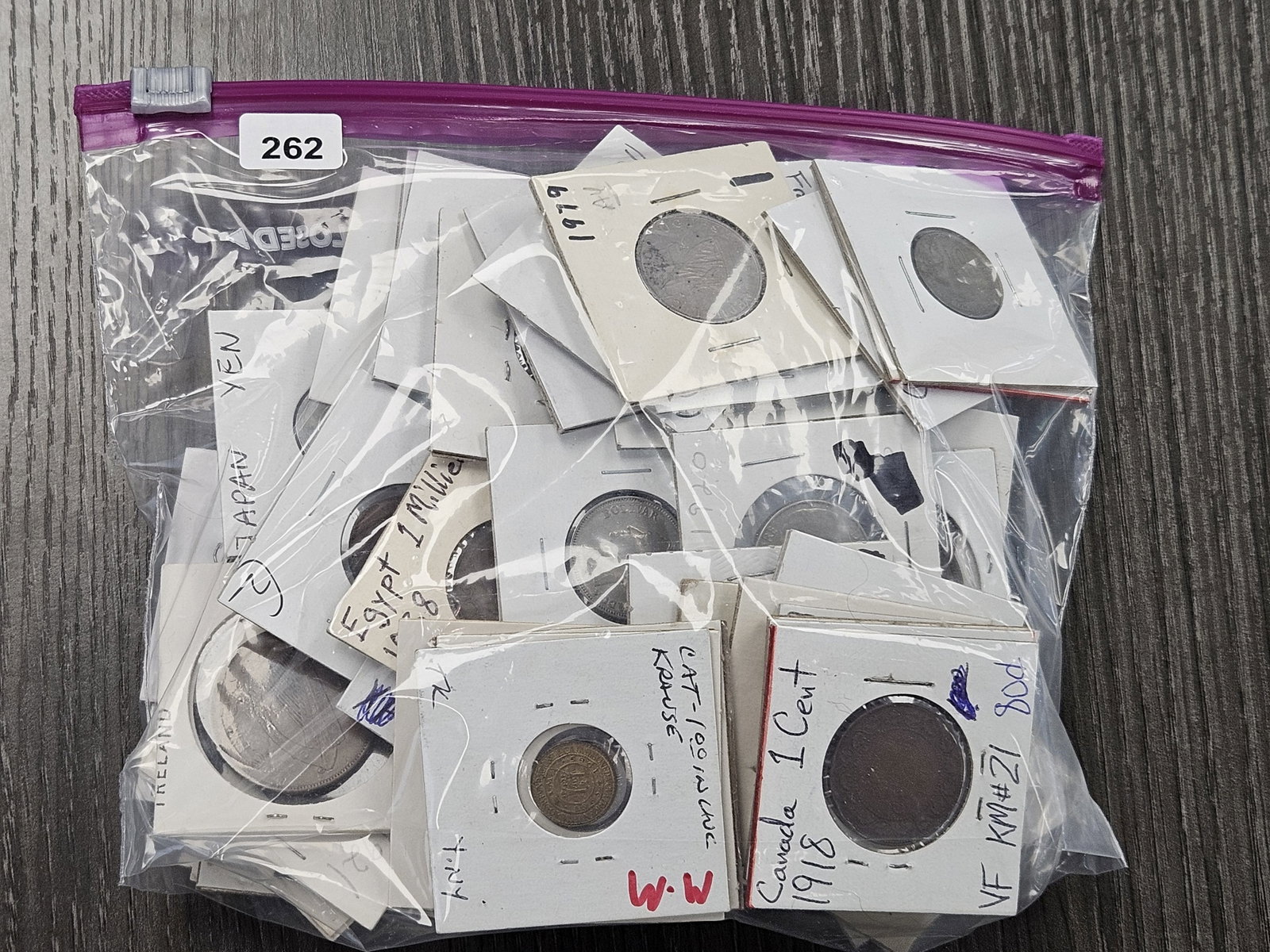 Bag of at least 50 Mixed Foreign Coins: Coins from all over the World! Great Mix!
