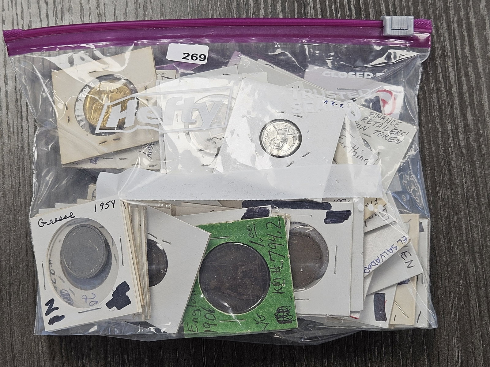 Bag of at least 50 Mixed Foreign Coins: Coins from all over the World! Great Mix!