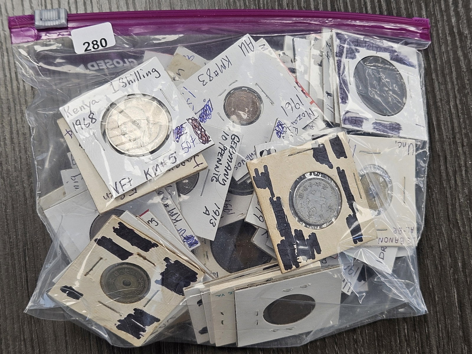 Bag of at least 50 Mixed Foreign Coins: Coins from all over the World! Great Mix!