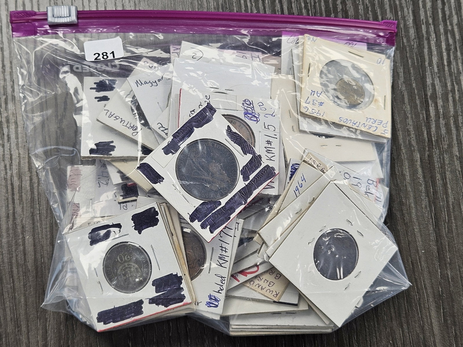 Bag of at least 50 Mixed Foreign Coins: Coins from all over the World! Great Mix!
