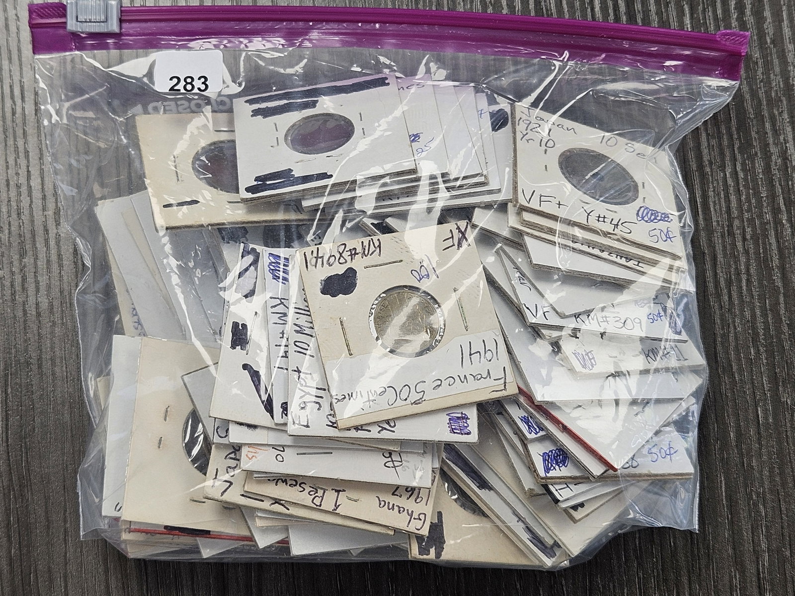 Bag of at least 50 Mixed Foreign Coins: Coins from all over the World! Great Mix!