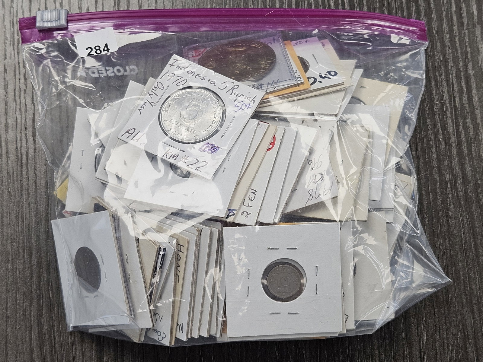 Bag of at least 50 Mixed Foreign Coins: Coins from all over the World! Great Mix!
