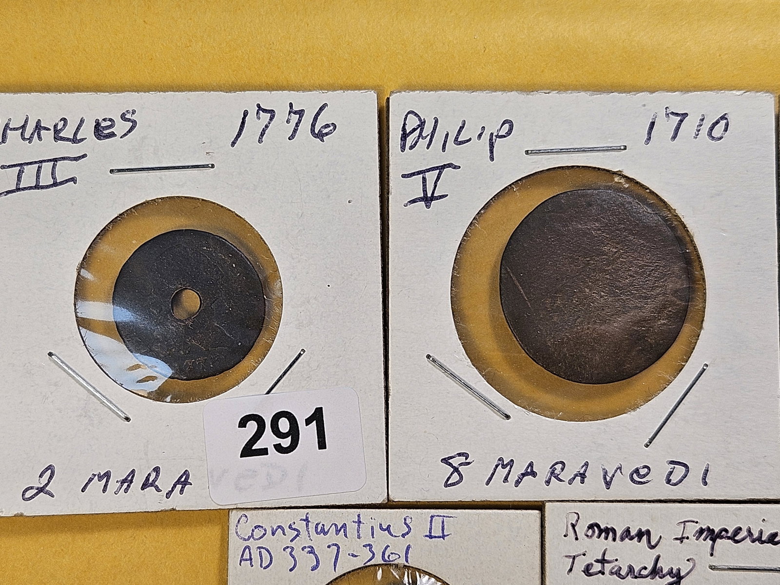 ANCIENTS! Two Ancients and Three 17th-18th Century Coins - 2