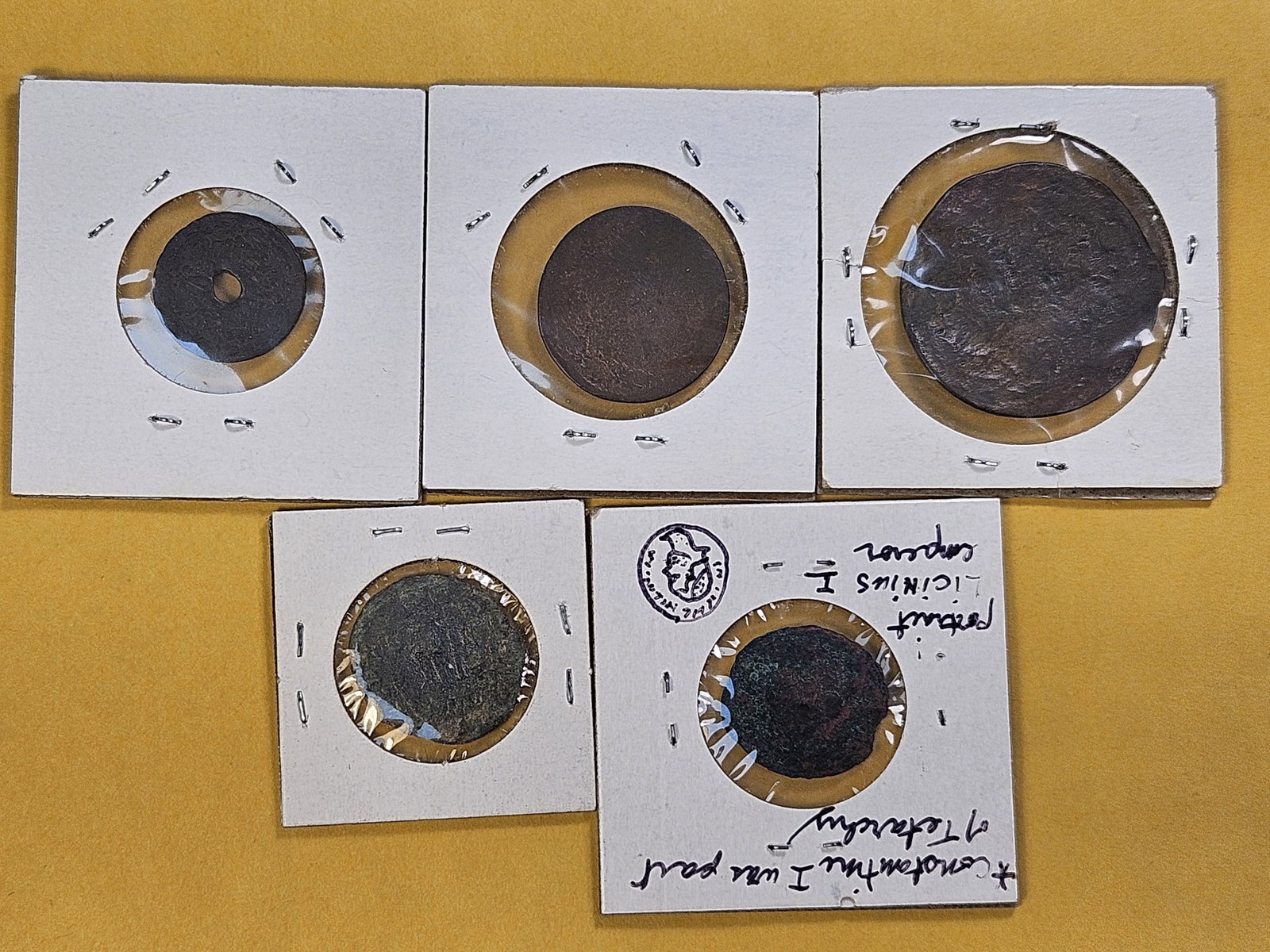 ANCIENTS! Two Ancients and Three 17th-18th Century Coins - 5