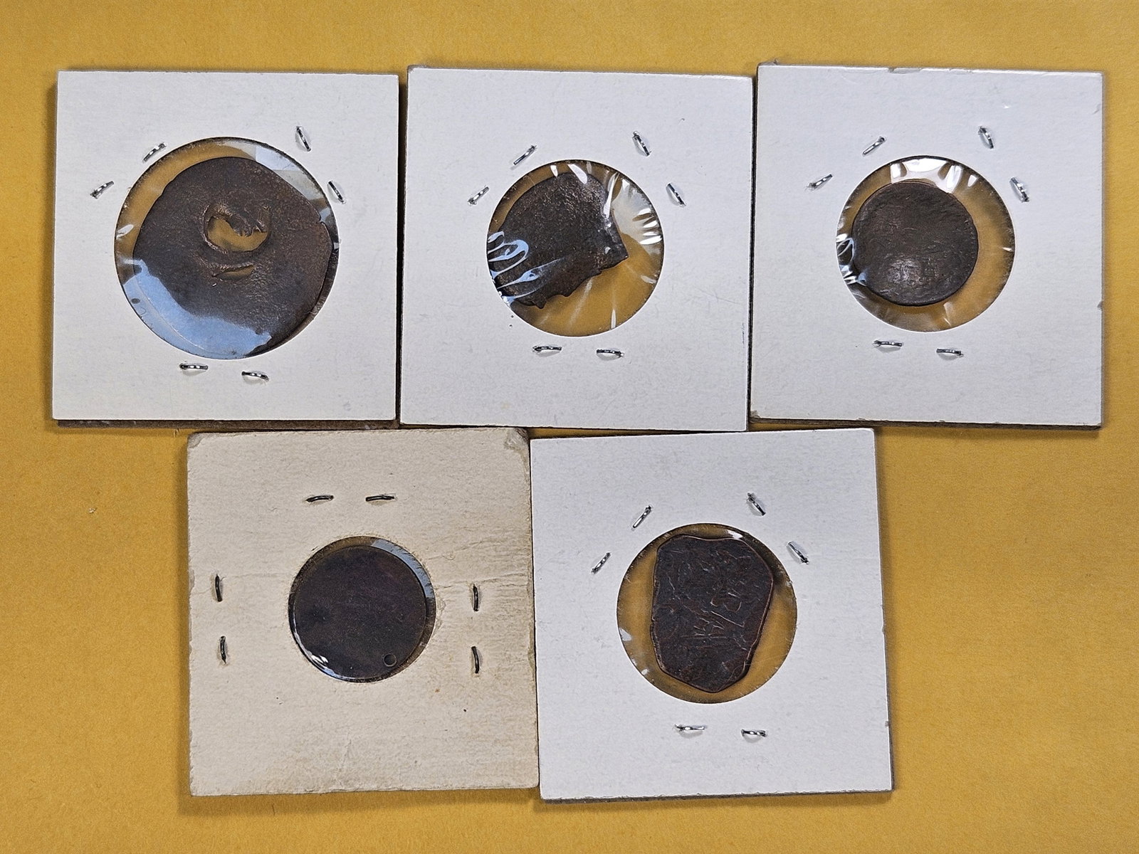ANCIENT! One Ancient Coin and four Older Foreign Coins - 6
