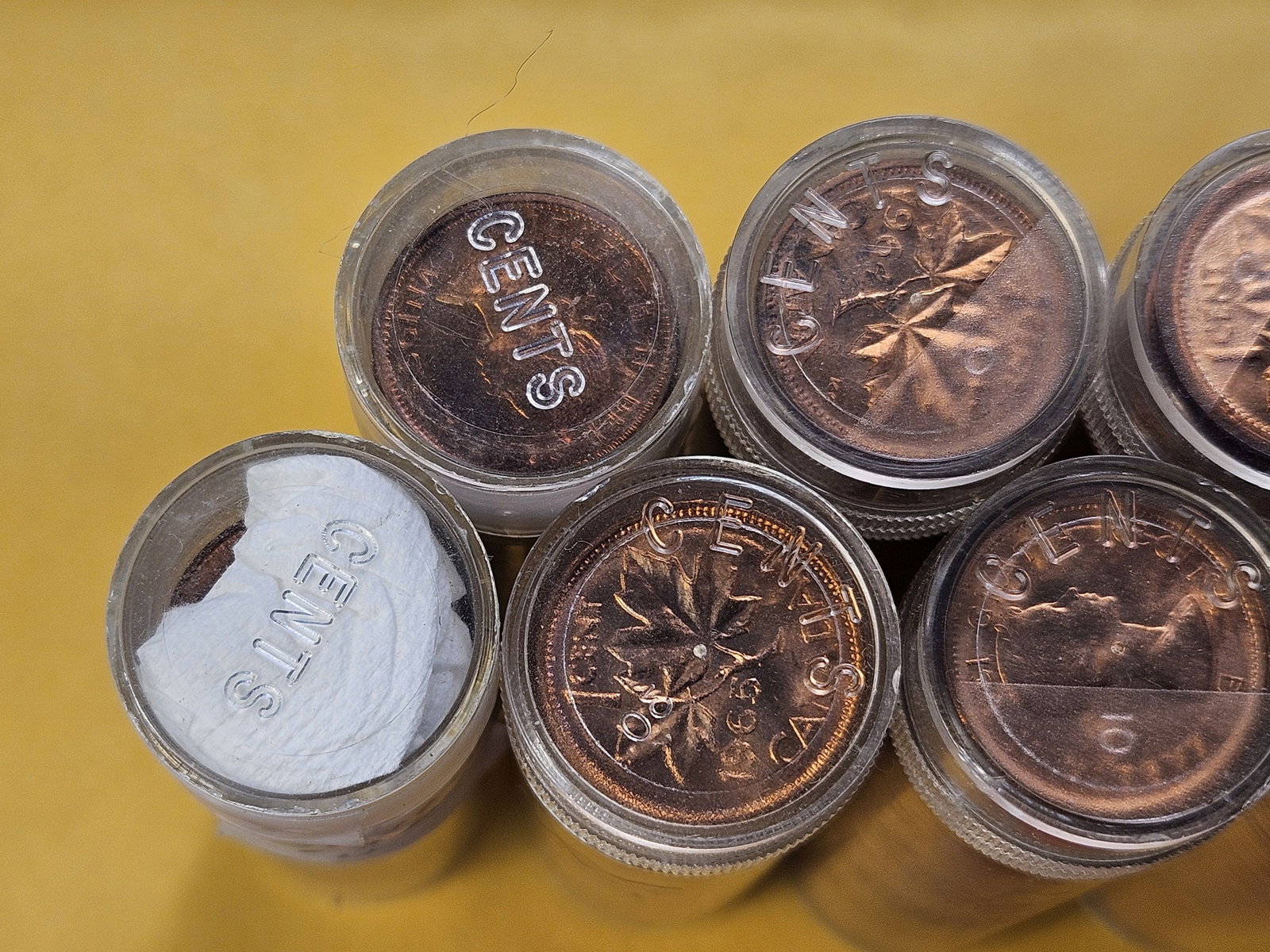 Eight Rolls of Brilliant Uncirculated Canadian Pennies - 3