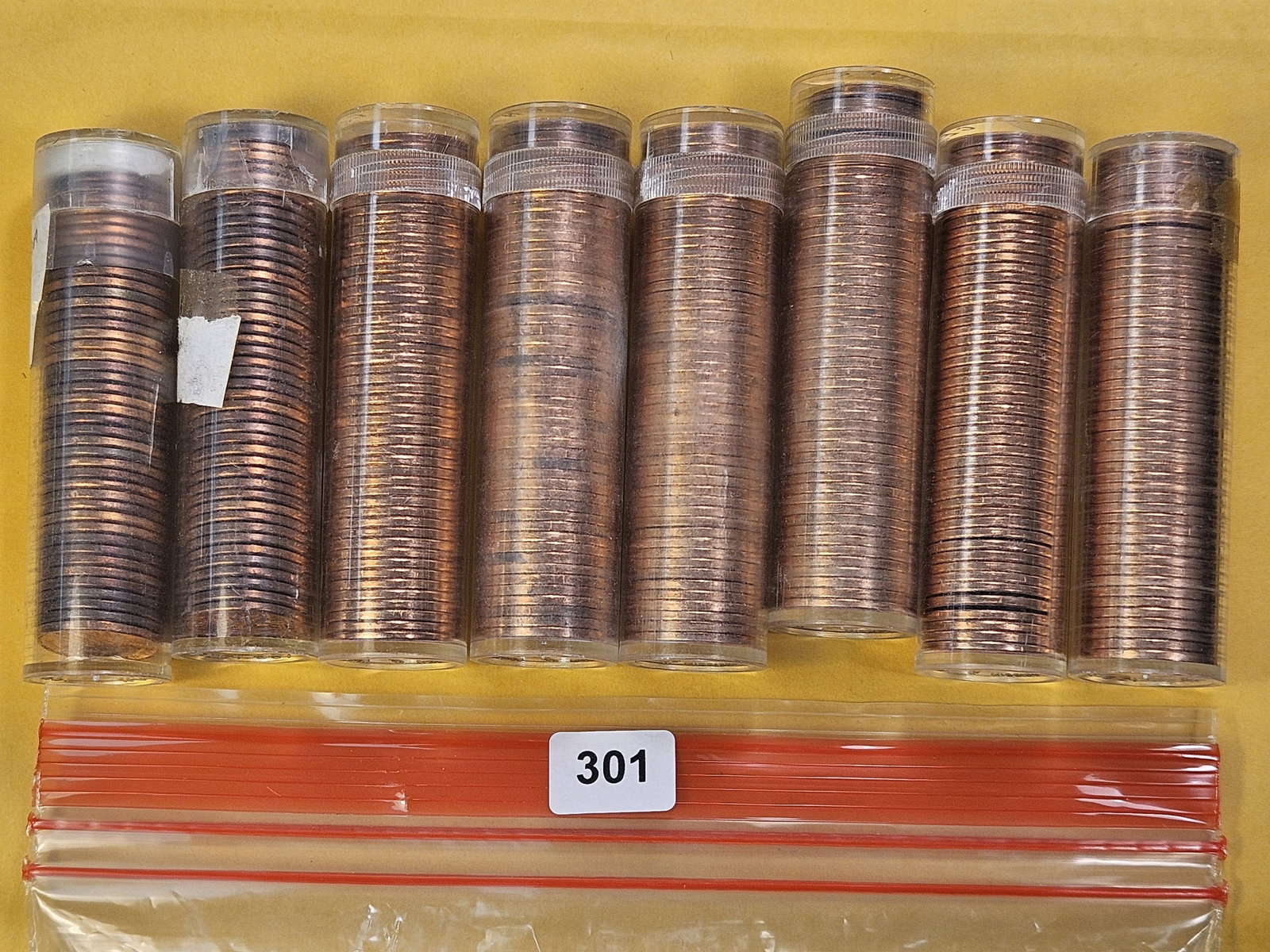Eight Rolls of Brilliant Uncirculated Canadian Pennies - 4