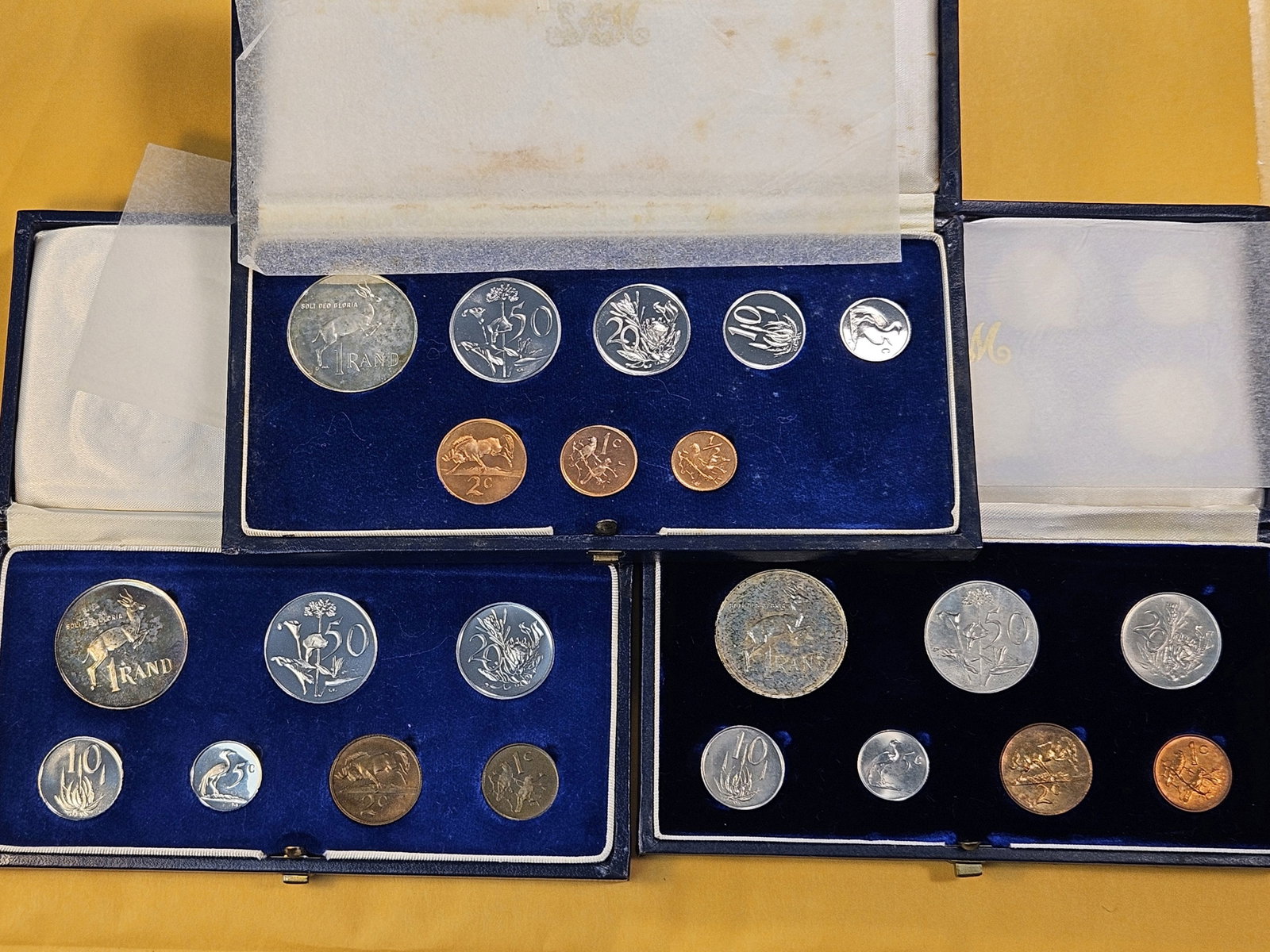 Three South African Silver Proof Sets - 2