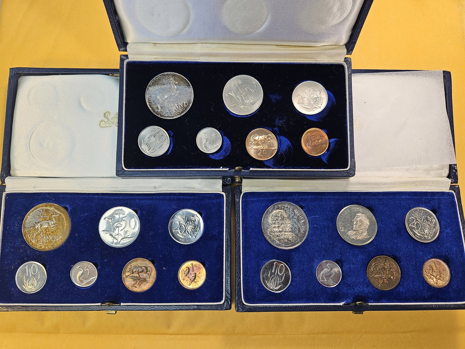 Three South African Silver Proof Sets - 2