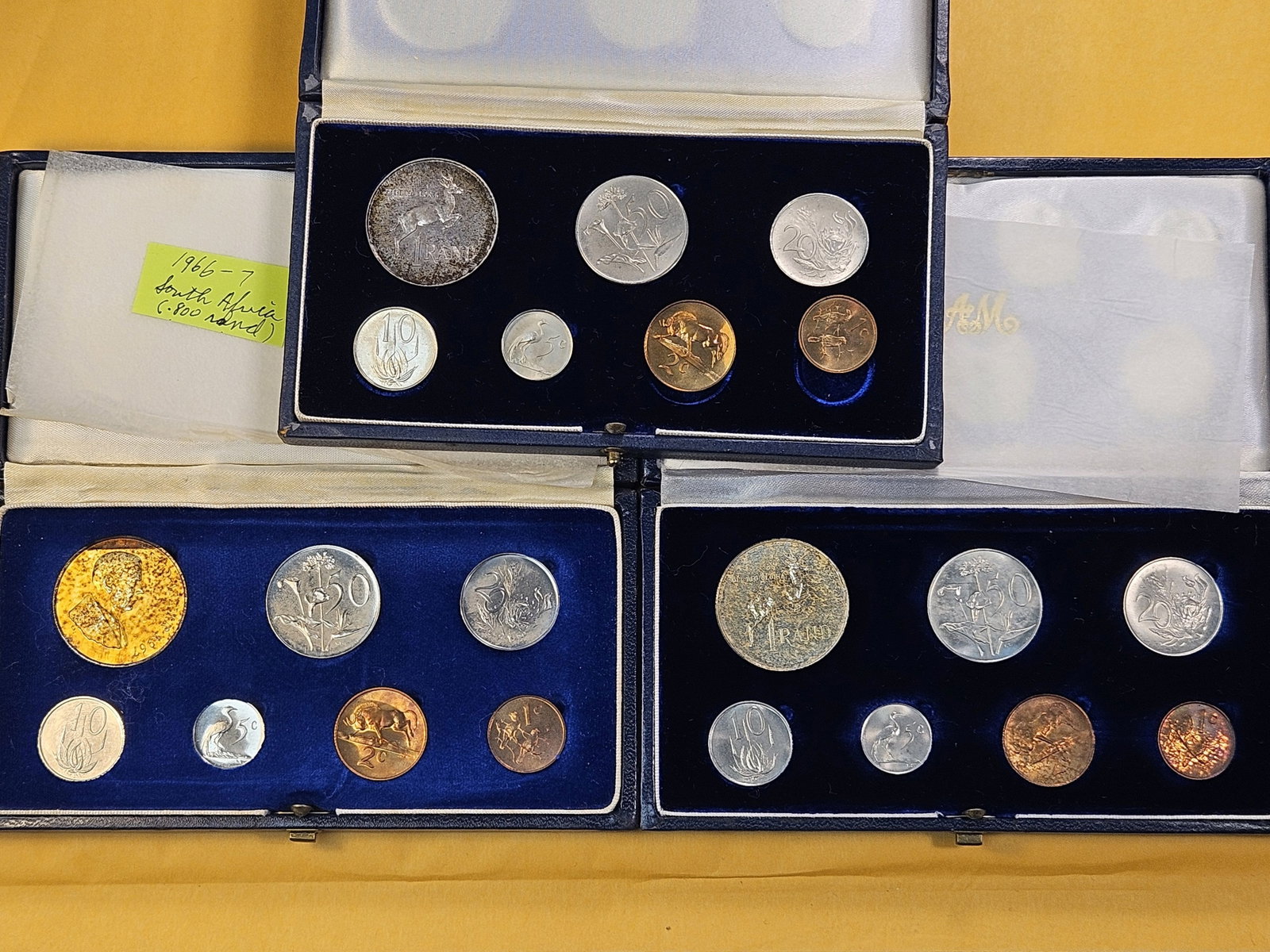 Three South African Silver Proof Sets - 2