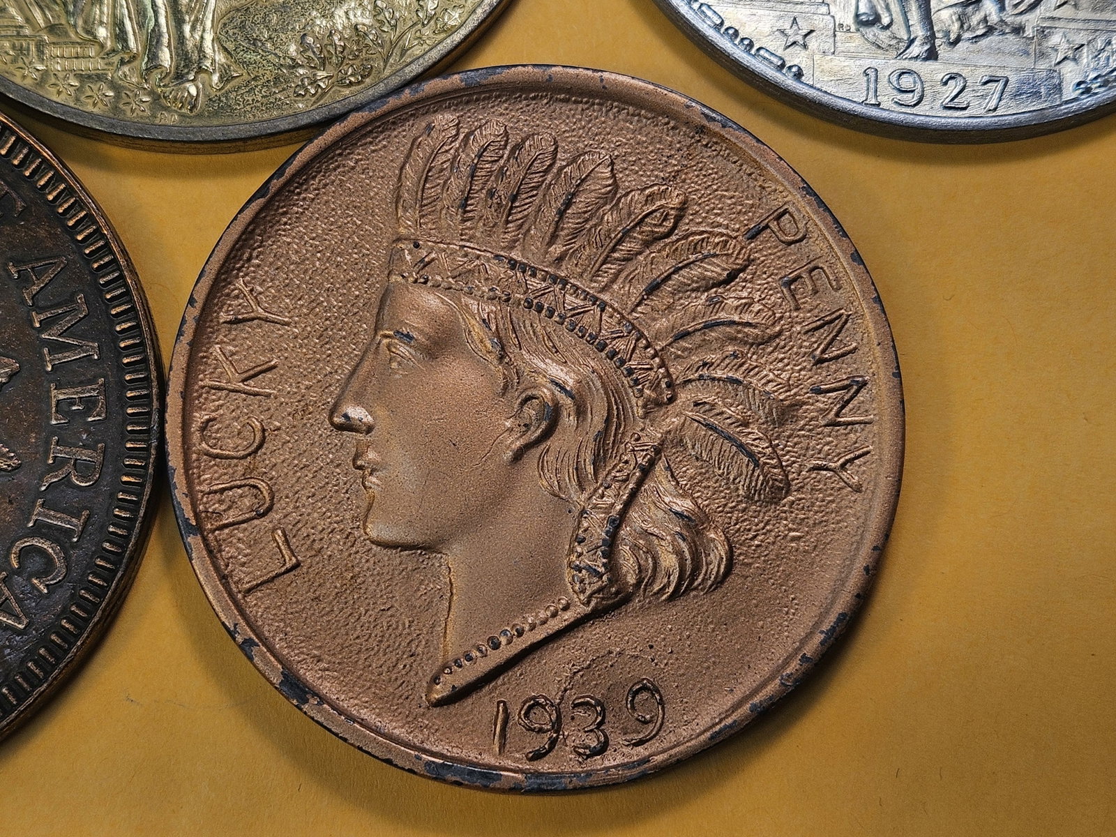 Five LARGE Size Medals - 6