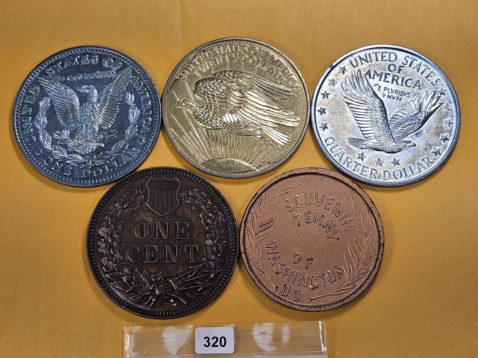 Five LARGE Size Medals - 7