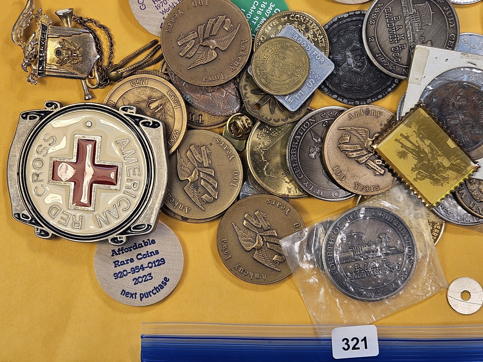 Five LARGE Size Medals - 5